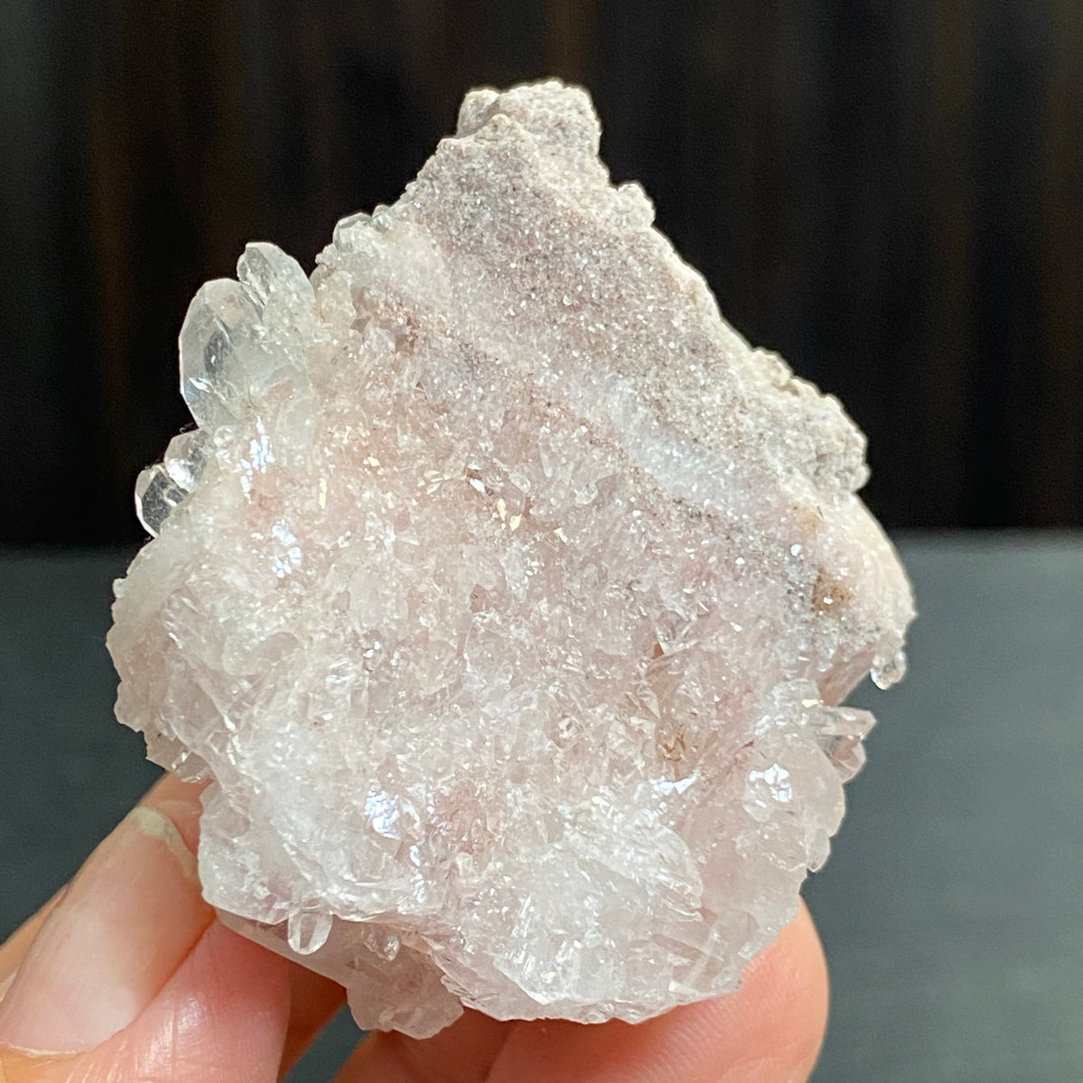 Sacred Pink Lemurian Quartz Cluster – Colombia