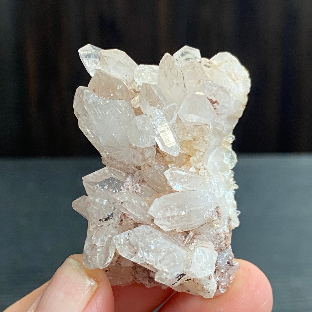 Sacred Pink Lemurian Quartz Cluster – Colombia