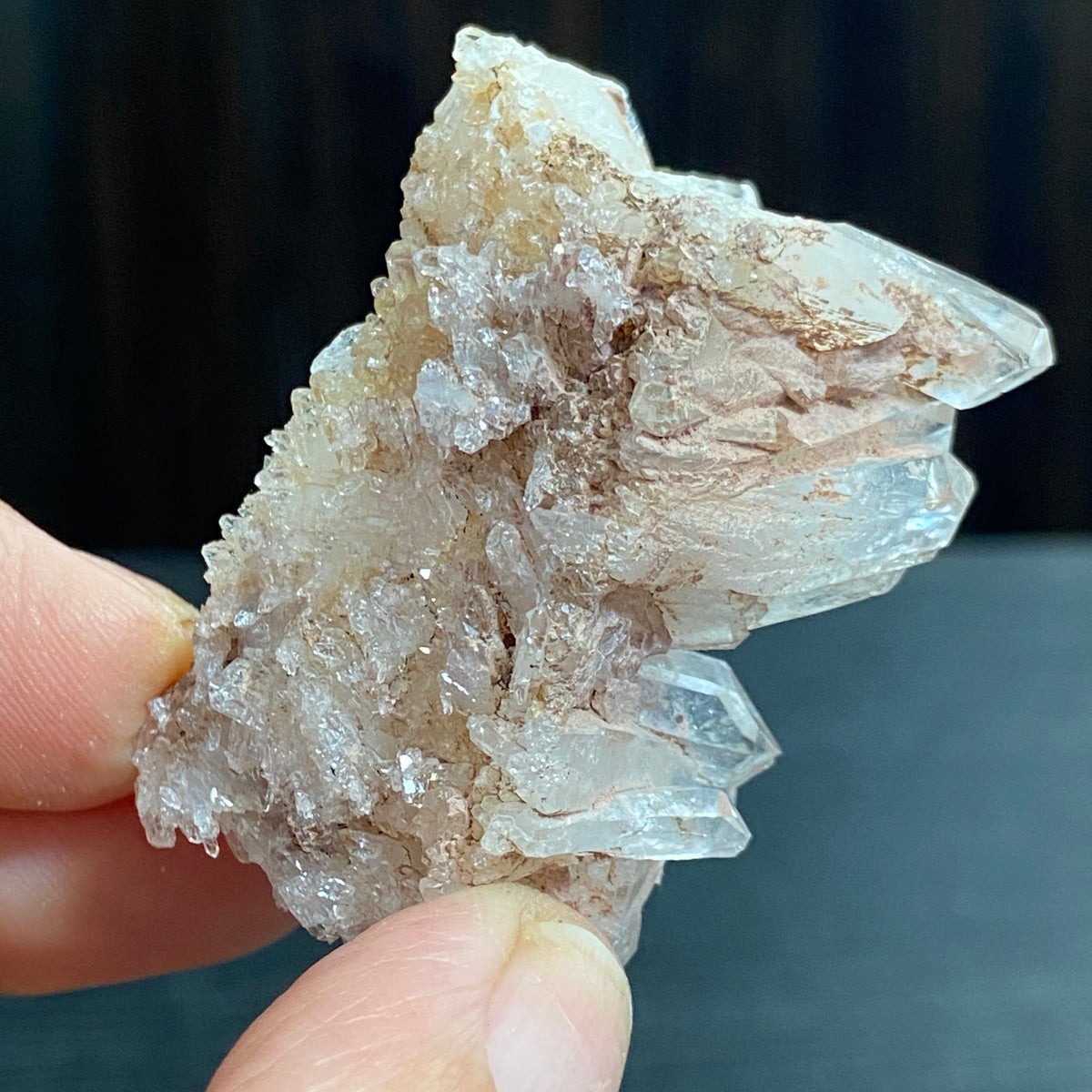 Sacred Pink Lemurian Quartz Cluster – Colombia