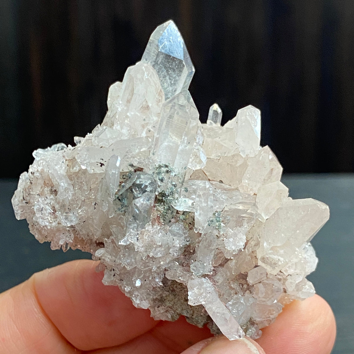 Sacred Pink Lemurian Quartz Cluster – Colombia