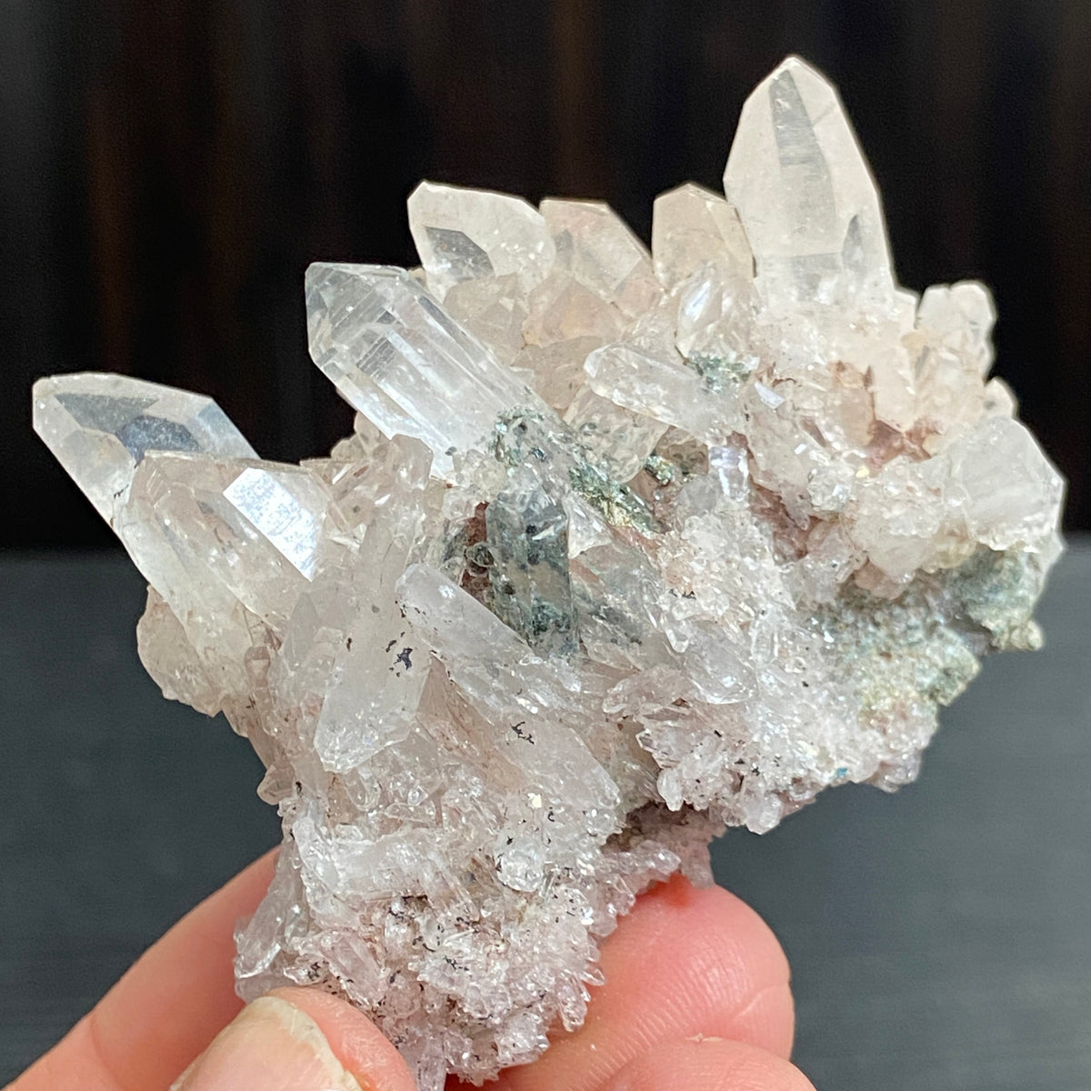 Sacred Pink Lemurian Quartz Cluster – Colombia