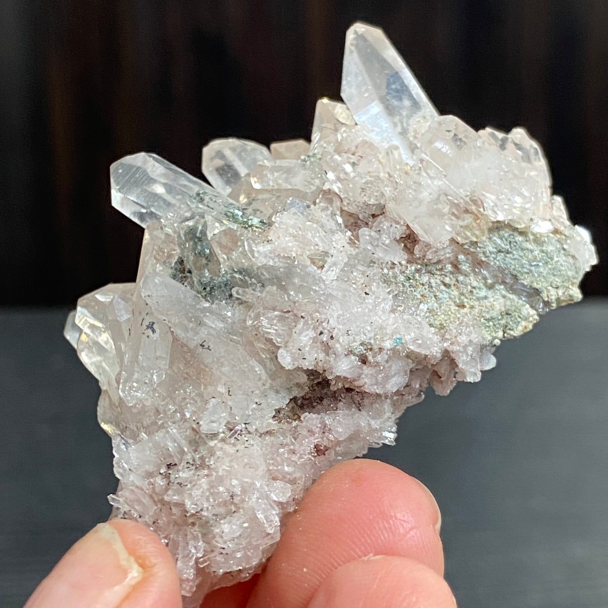 Sacred Pink Lemurian Quartz Cluster – Colombia
