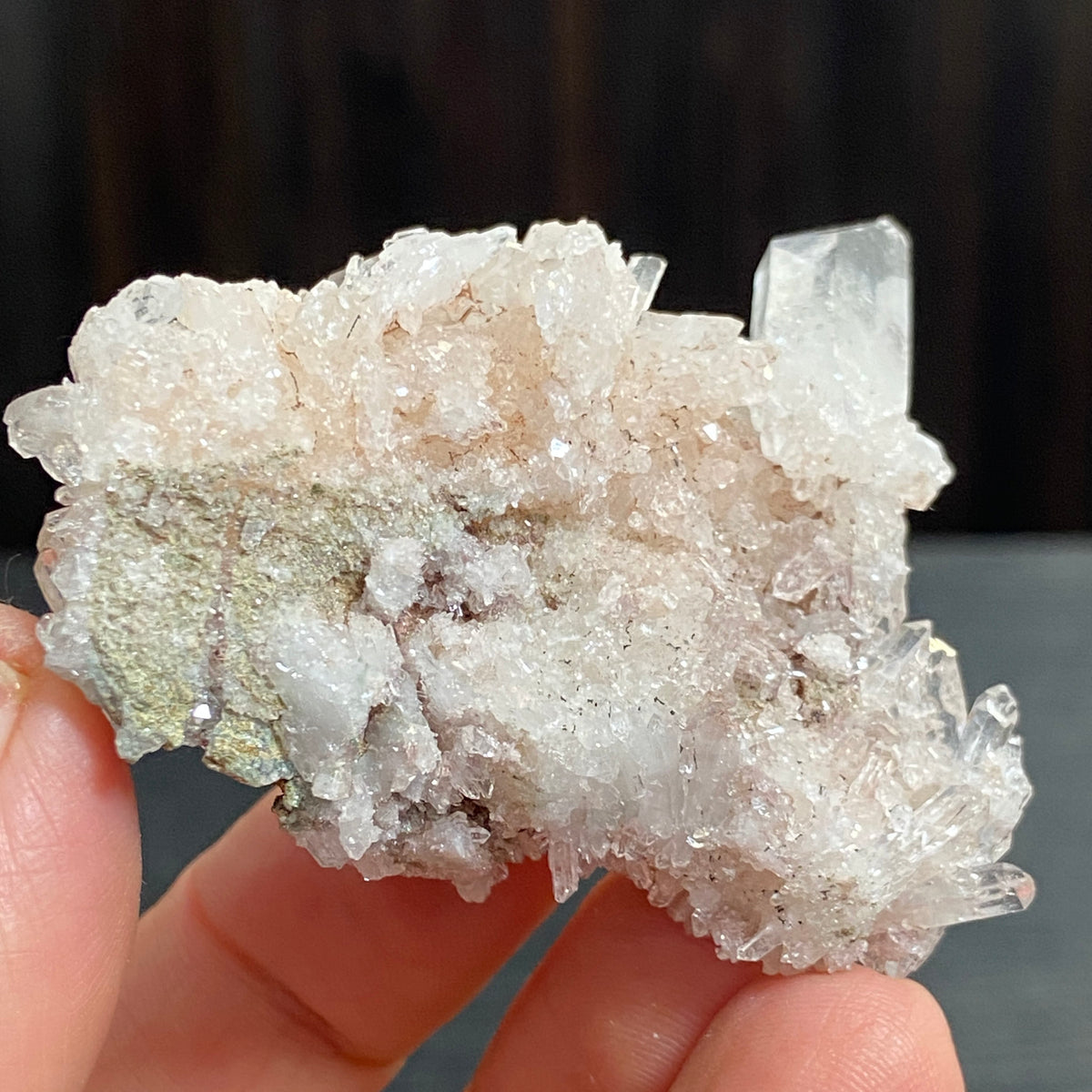 Sacred Pink Lemurian Quartz Cluster – Colombia
