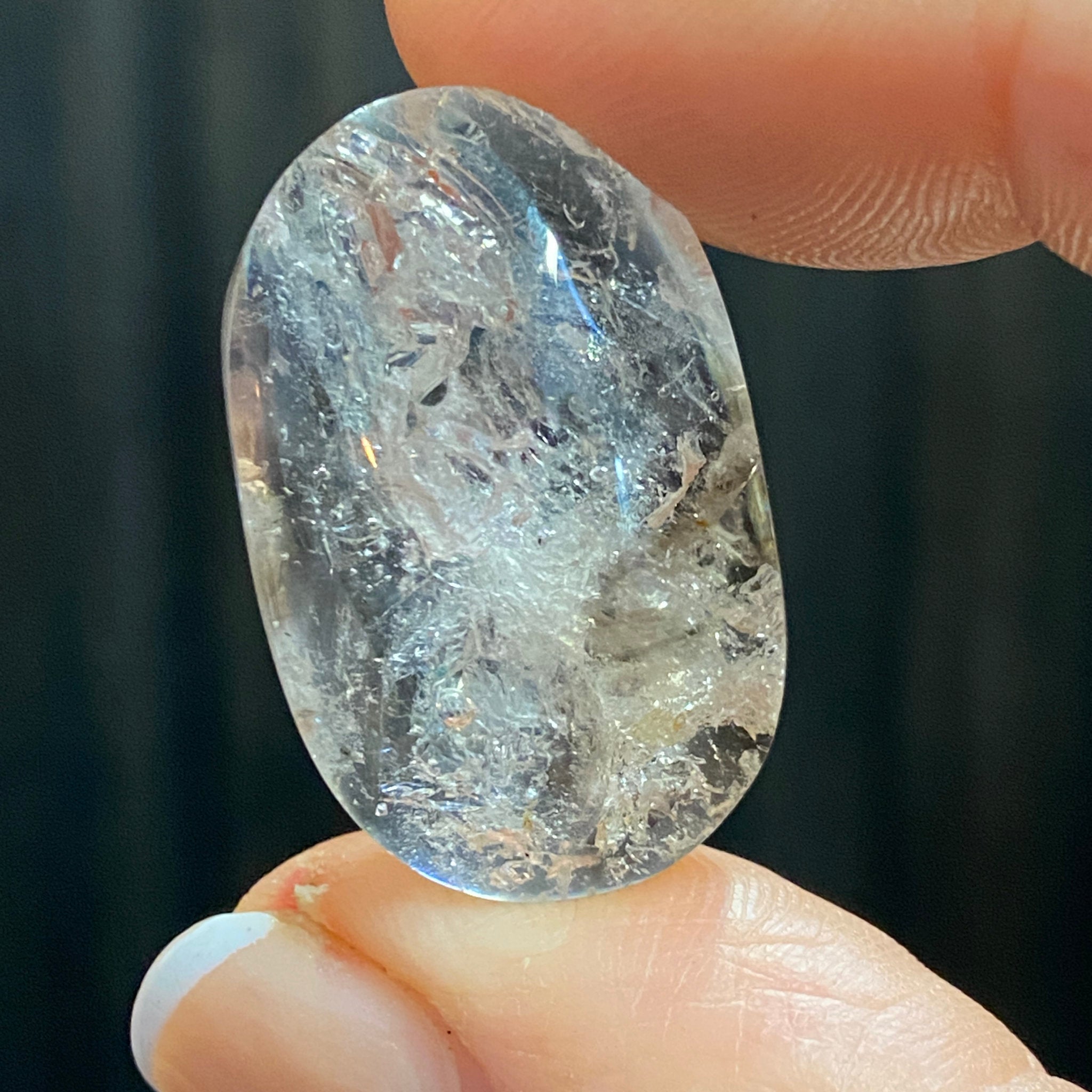 Clear Quartz with Enhydro – Slight Smoky - Brazil