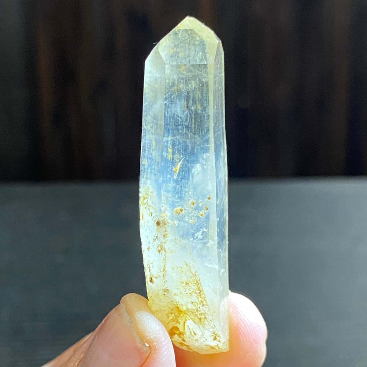 Golden Healer Lemurian Light “Blue Smoke” Quartz – Colombia