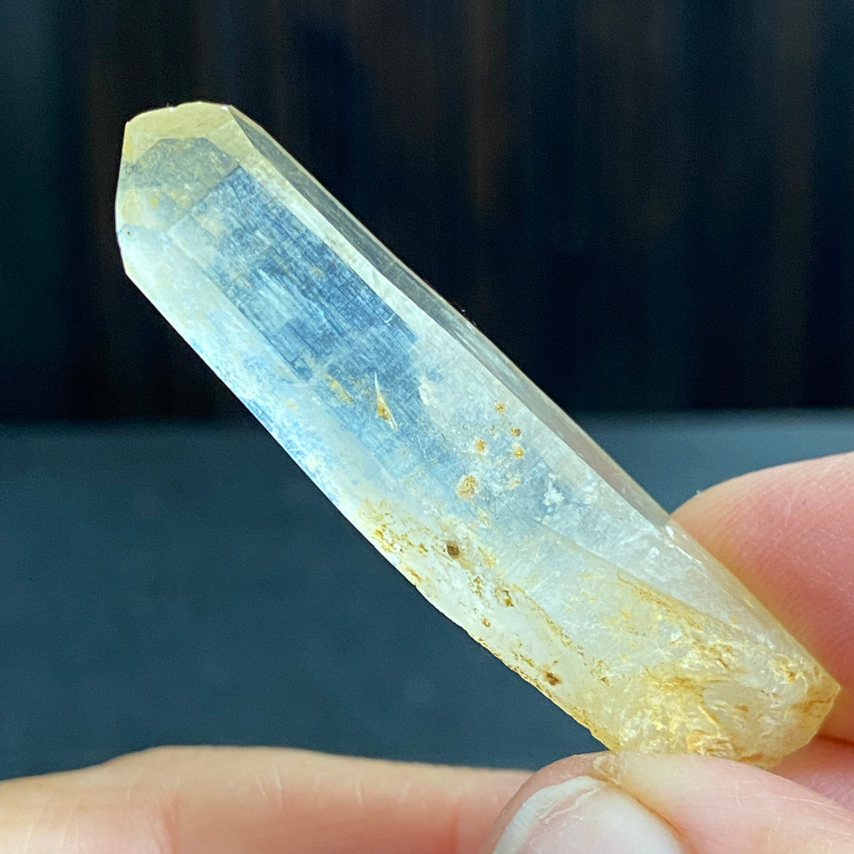 Golden Healer Lemurian Light “Blue Smoke” Quartz – Colombia