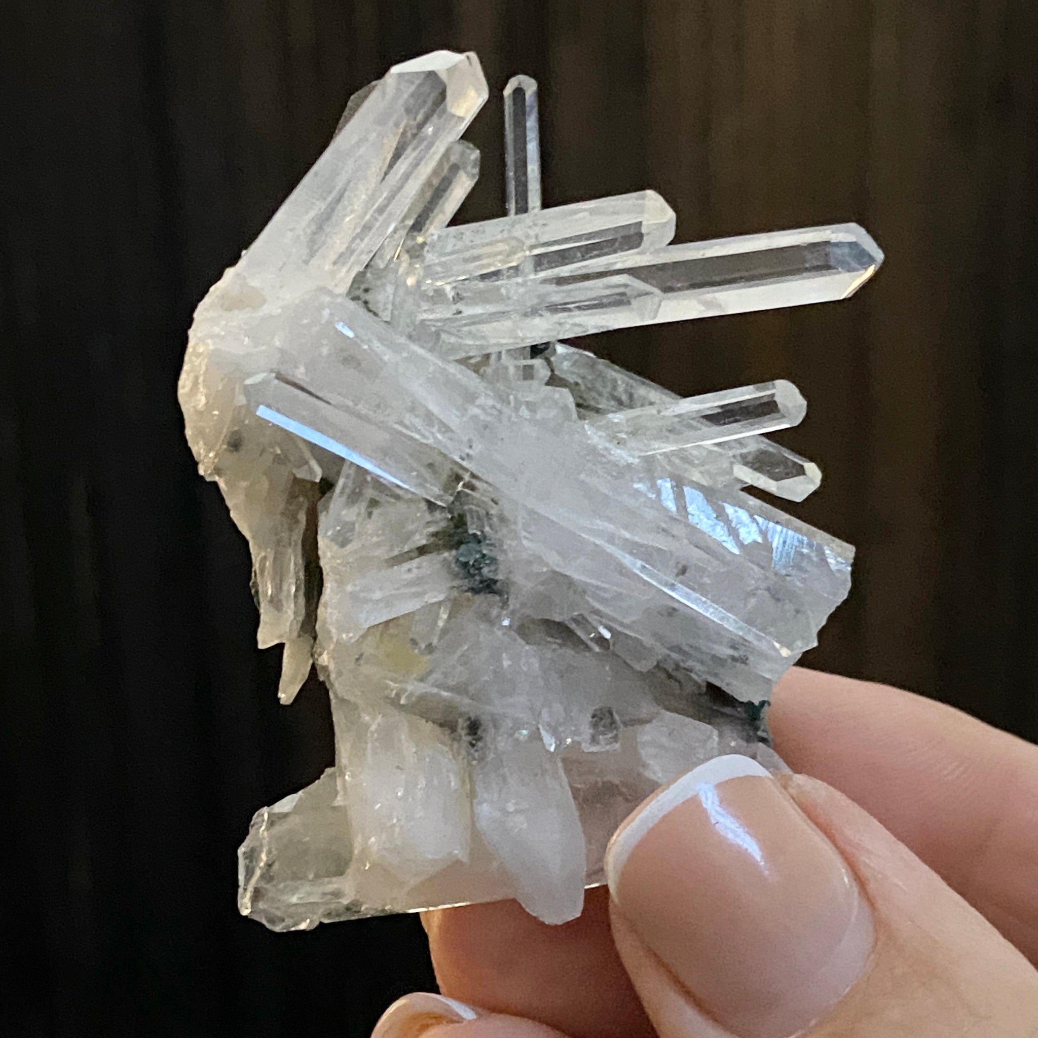 Lemurian Needle Quartz Cluster from Colombia