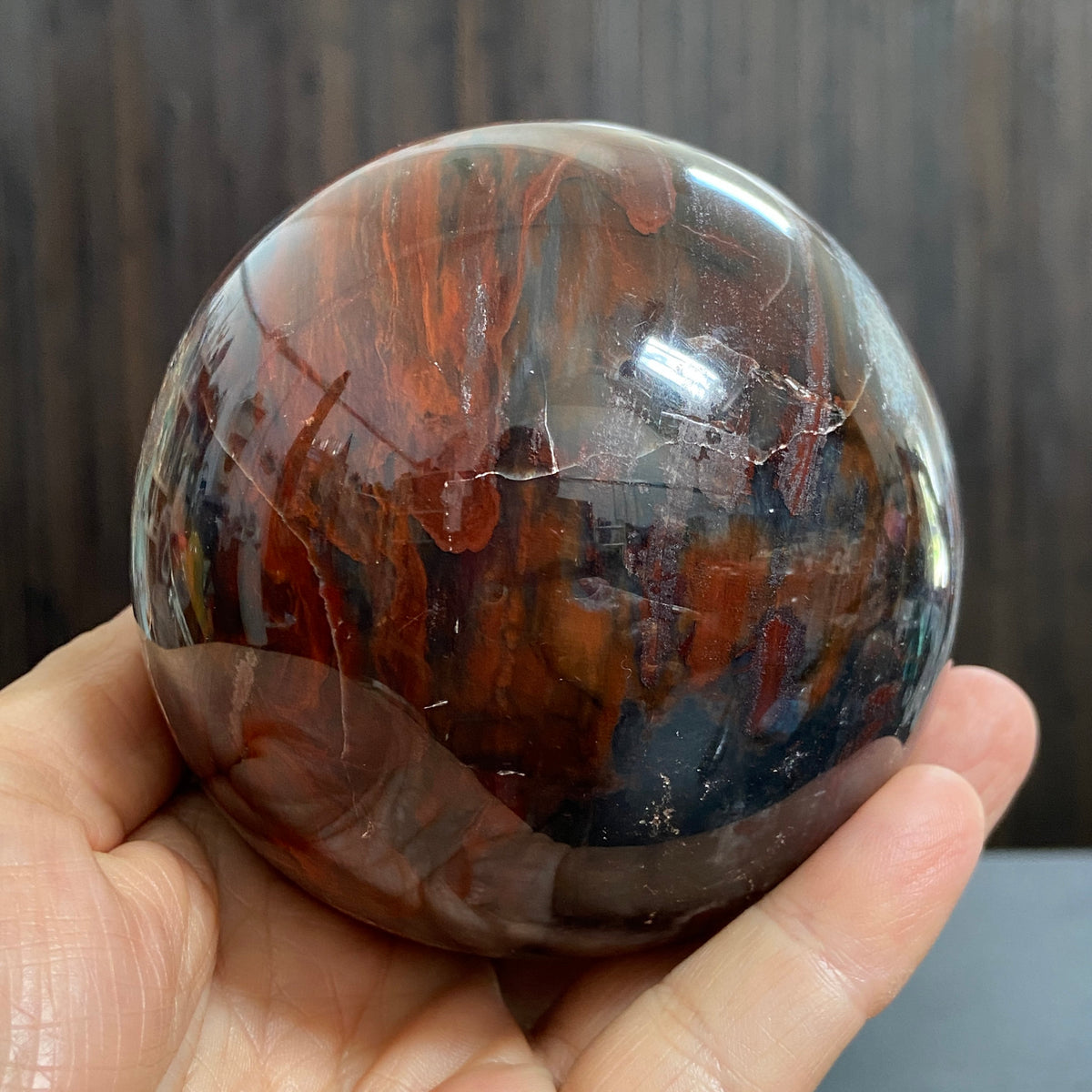 Redwood Petrified Wood Sphere – Madagascar
