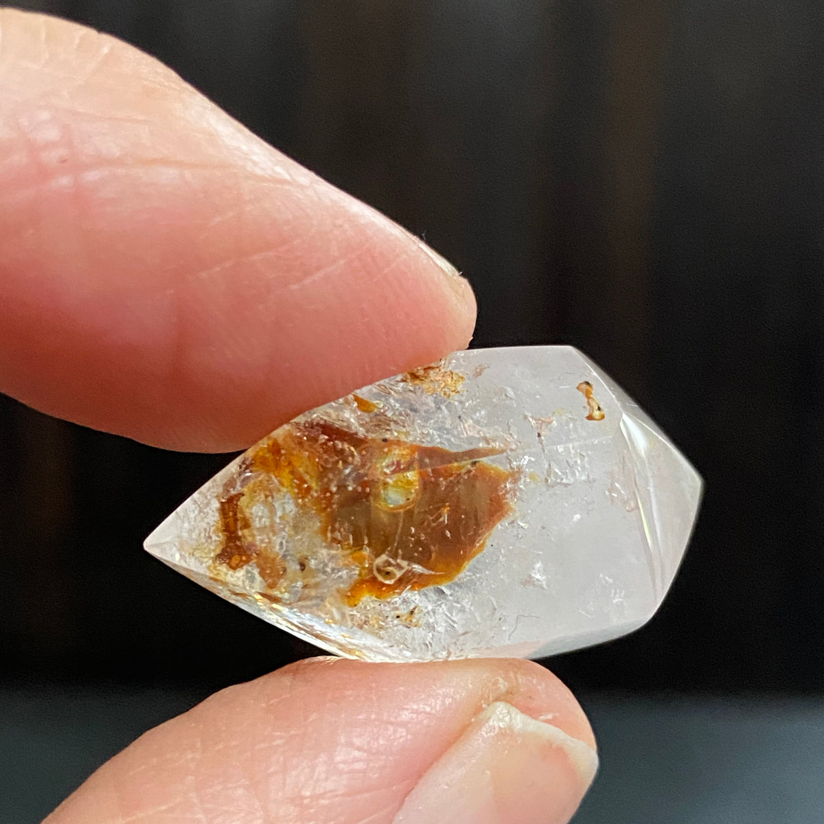 Golden Petroleum Enhydro Quartz – Firefly Quartz – Madagascar