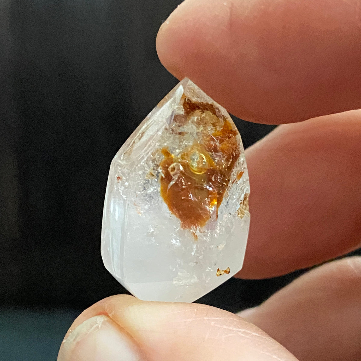 Golden Petroleum Enhydro Quartz – Firefly Quartz – Madagascar