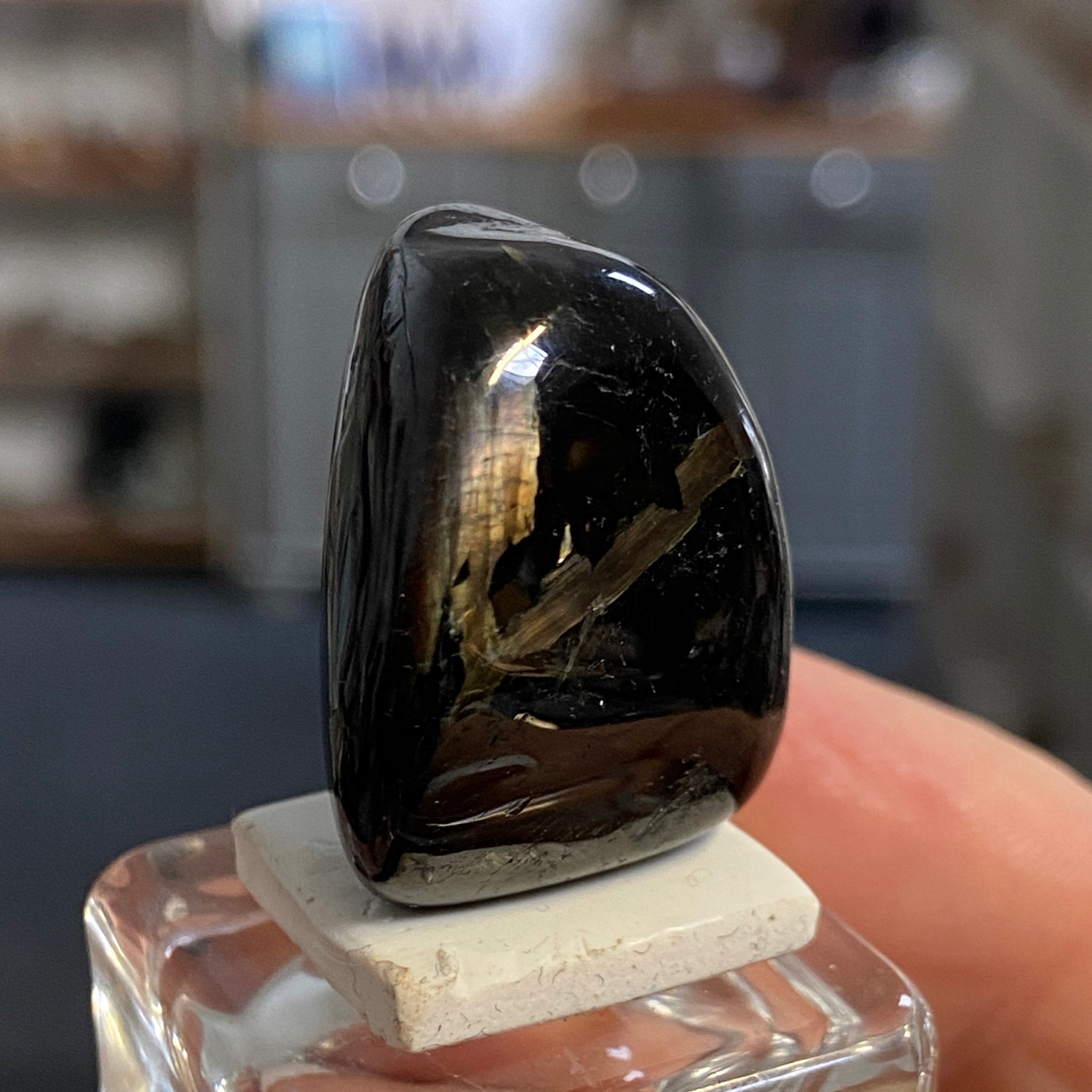 The Best Nuummite from Greenland - Tumbled Stone - AAA