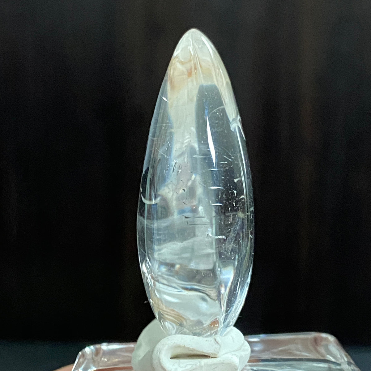 Rutile Rays & Moonlit Steps — AAA Diamond-Etched Clear Landscape Quartz