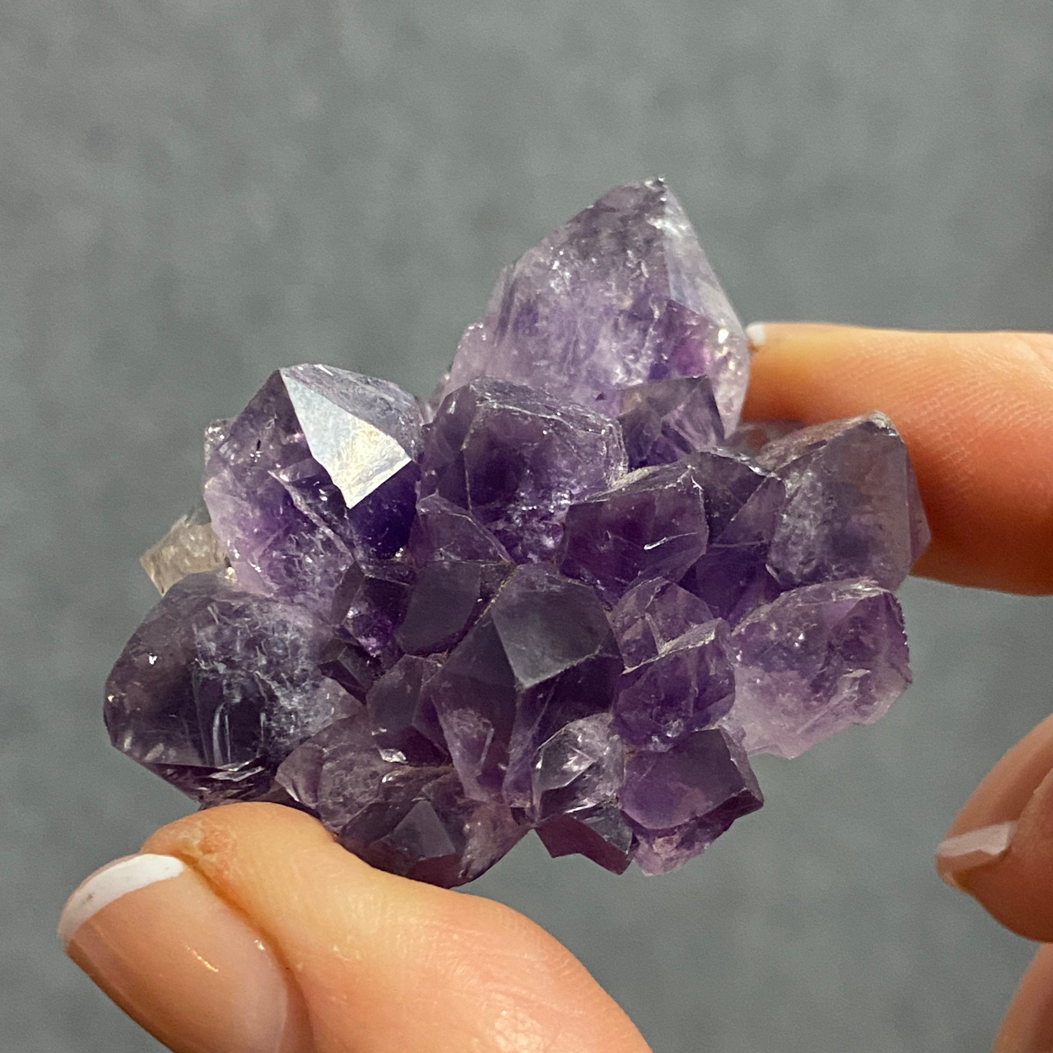 Amethyst Flower – Stalactite Slice - Castle Rocks Cornwall