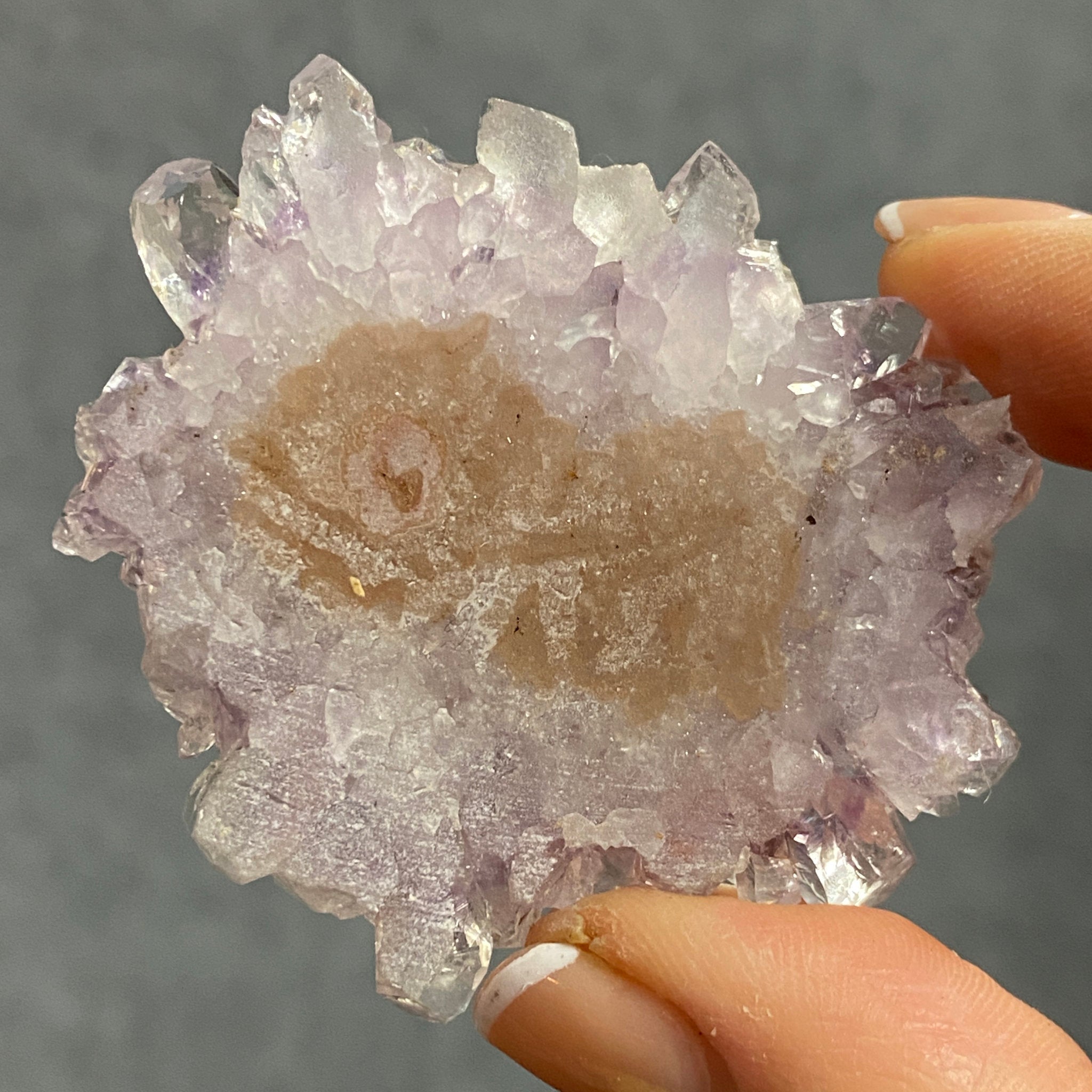 Amethyst Flower – Stalactite Slice - Castle Rocks Cornwall