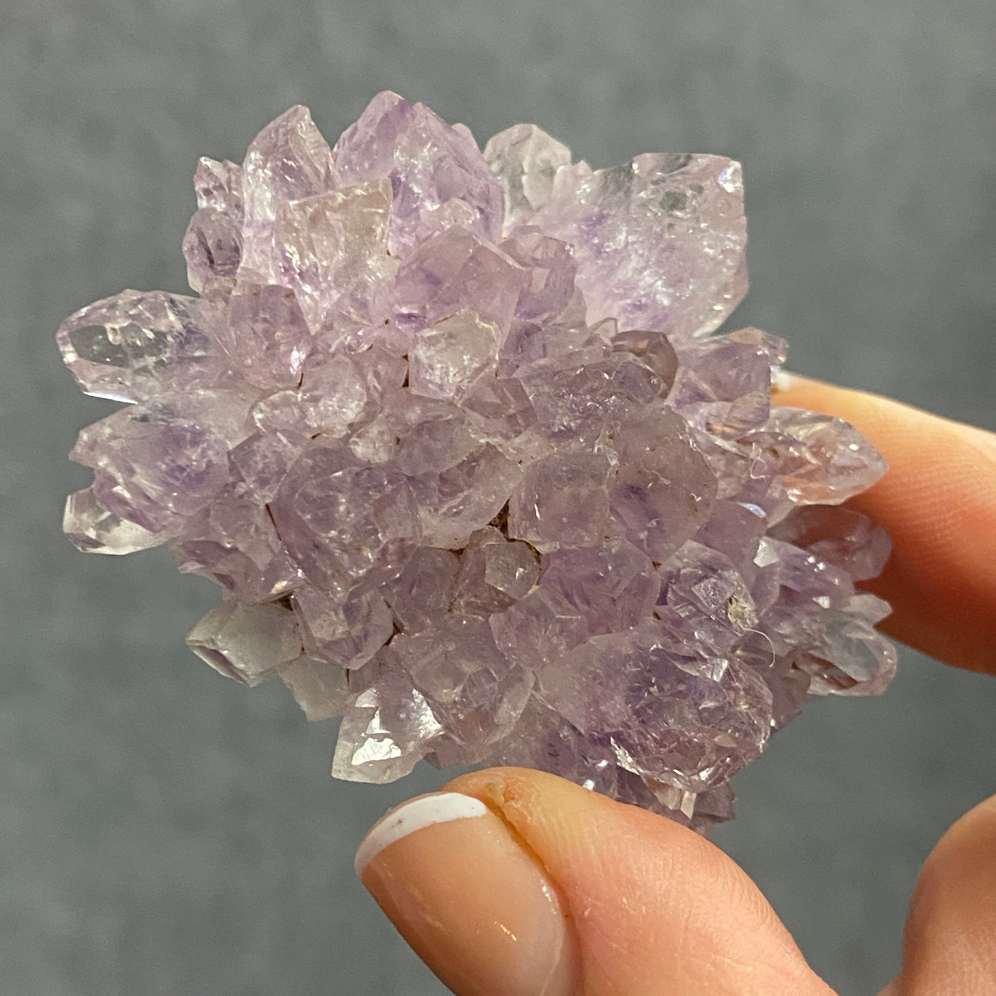 Amethyst Flower – Stalactite Slice - Castle Rocks Cornwall