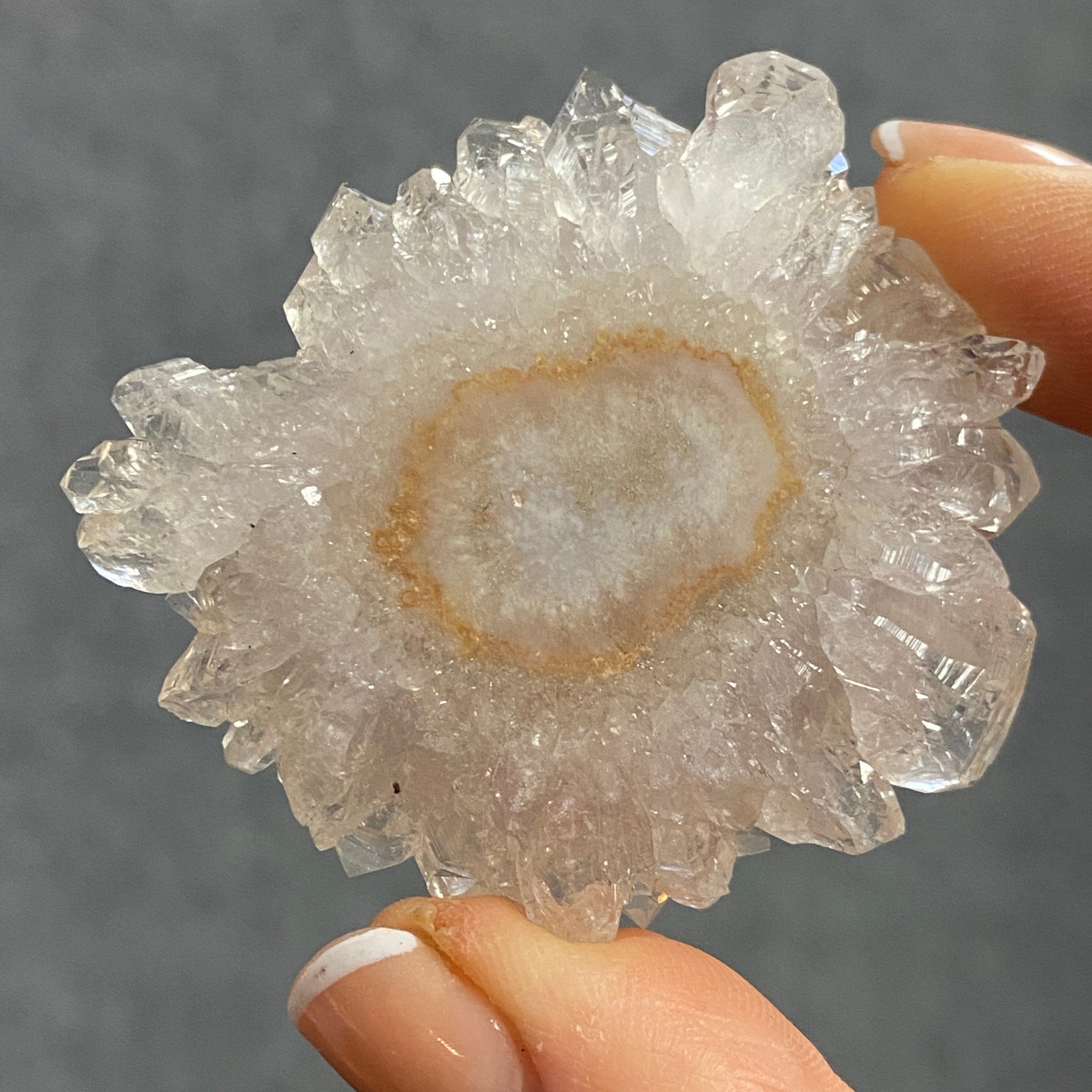 Amethyst Flower – Stalactite Slice - Castle Rocks Cornwall