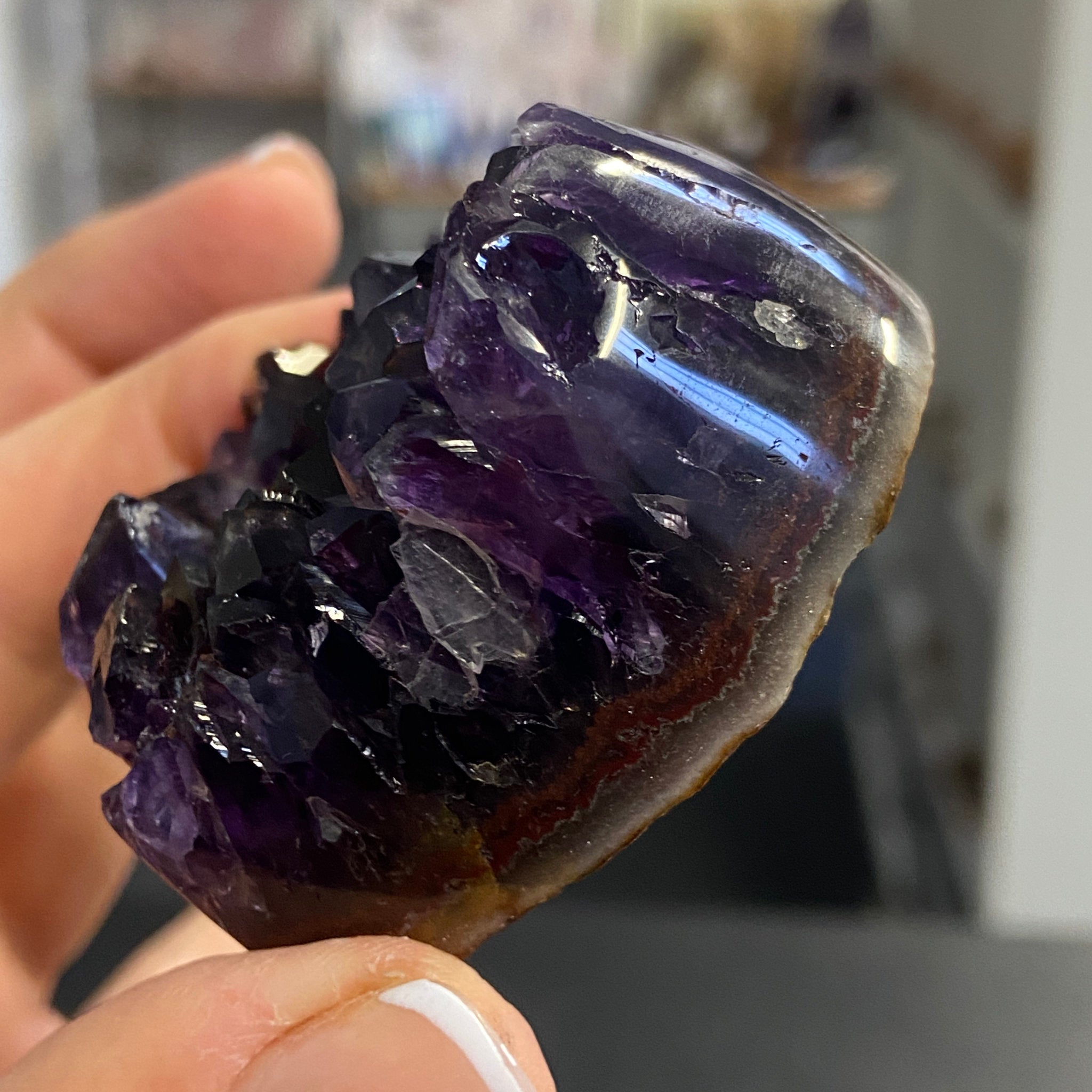 Amethyst Heart – Uruguay - Castle Rocks Cornwall