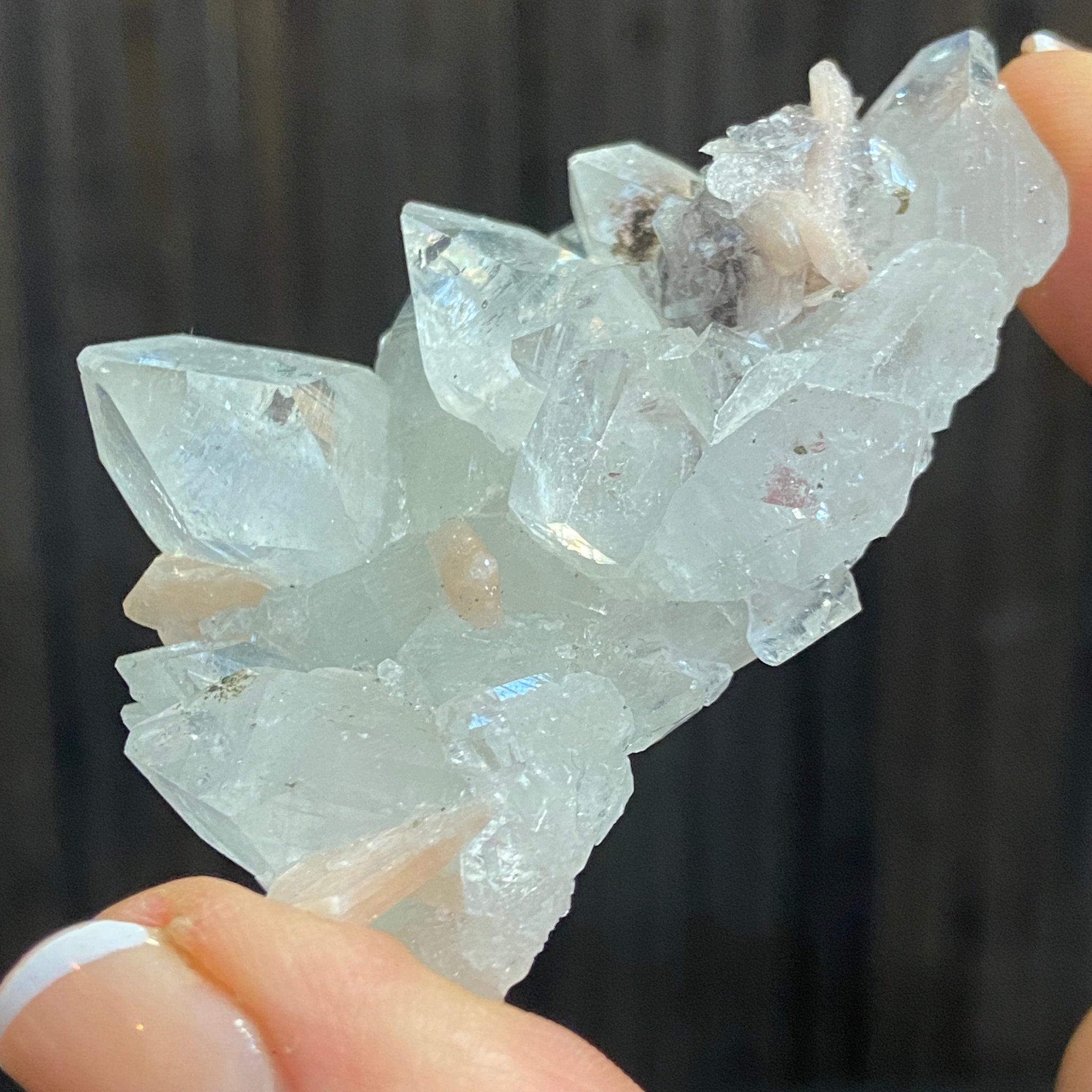 Apophyllite Cluster - India - Castle Rocks Cornwall