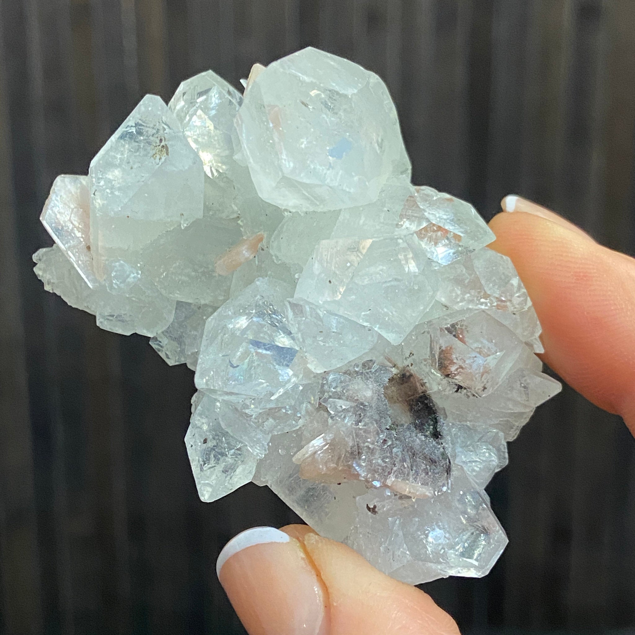 Apophyllite Cluster - India - Castle Rocks Cornwall