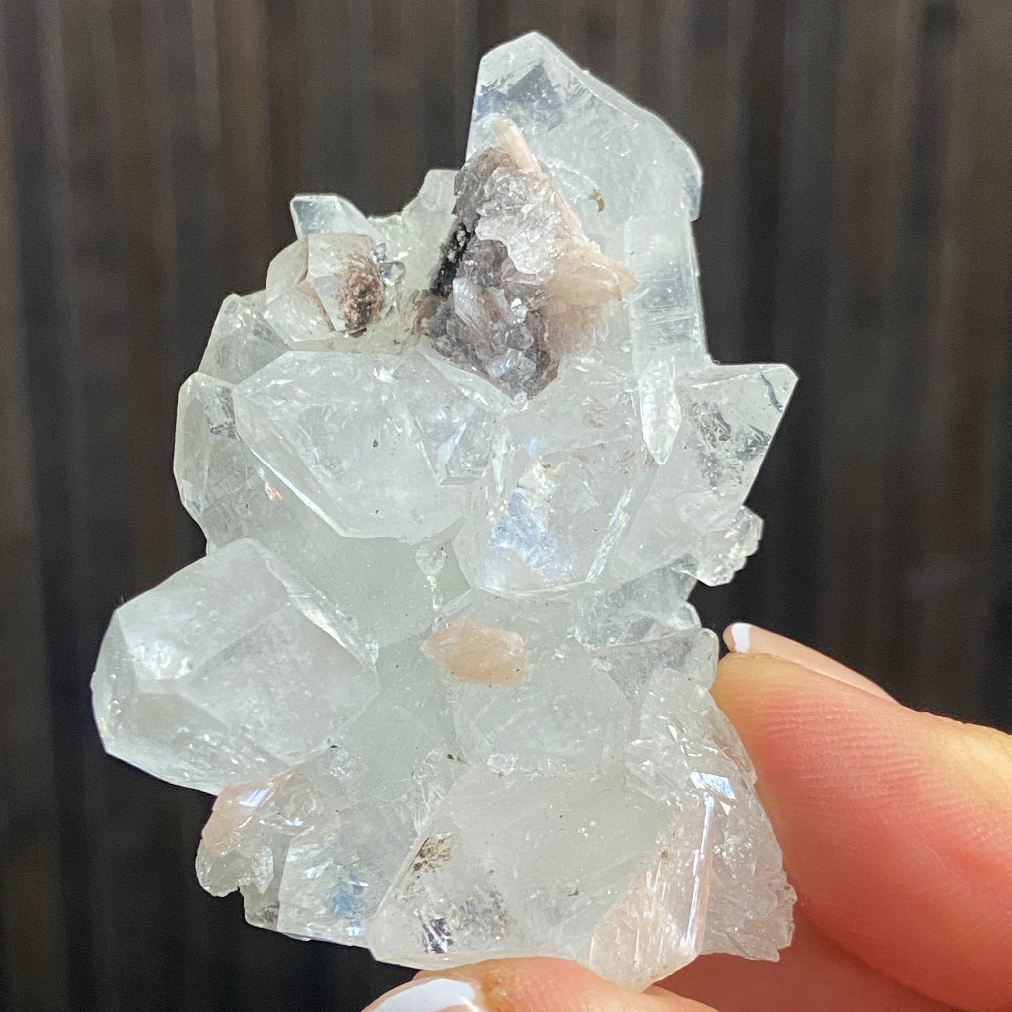 Apophyllite Cluster - India - Castle Rocks Cornwall