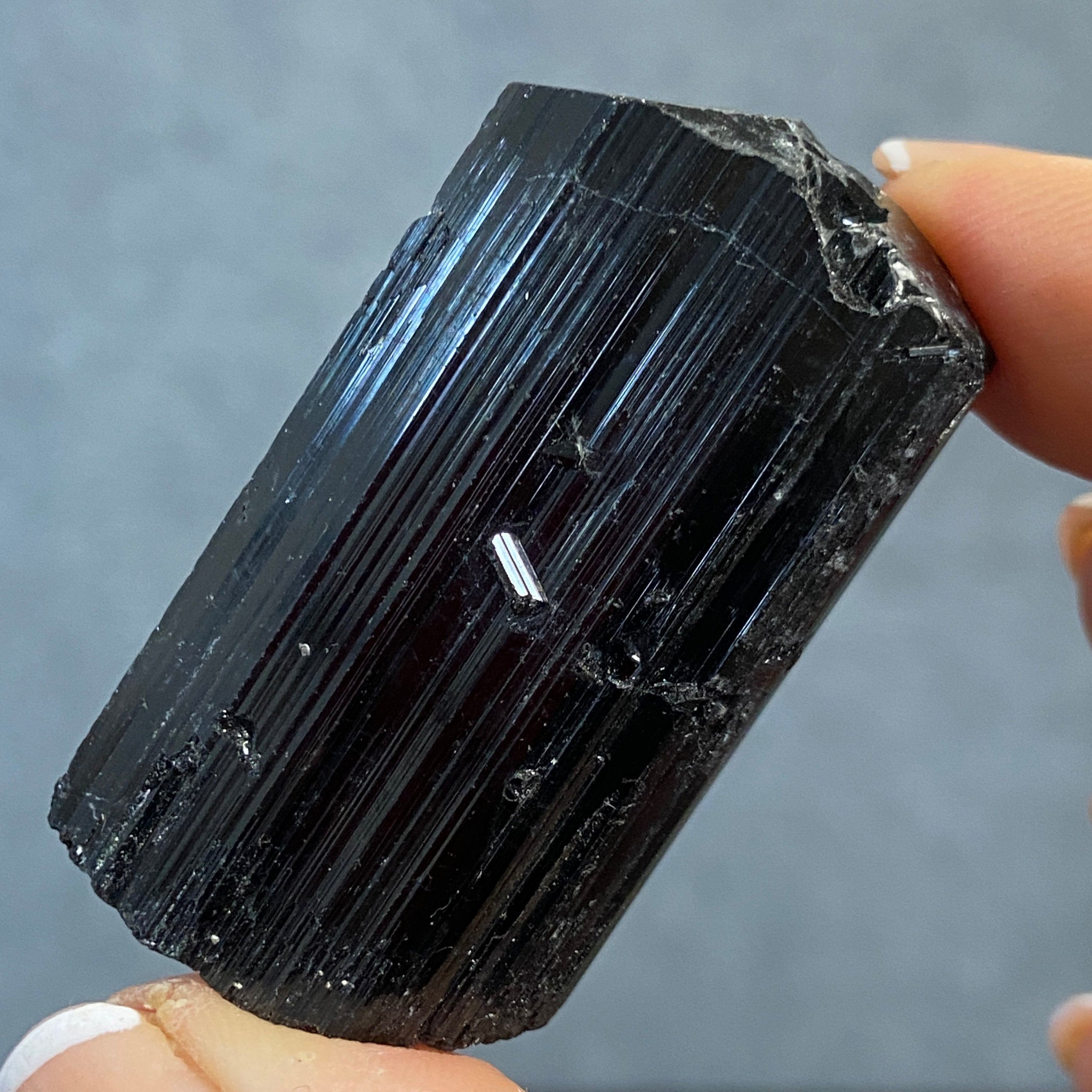 Black Tourmaline Rod – Namibia - Castle Rocks Cornwall