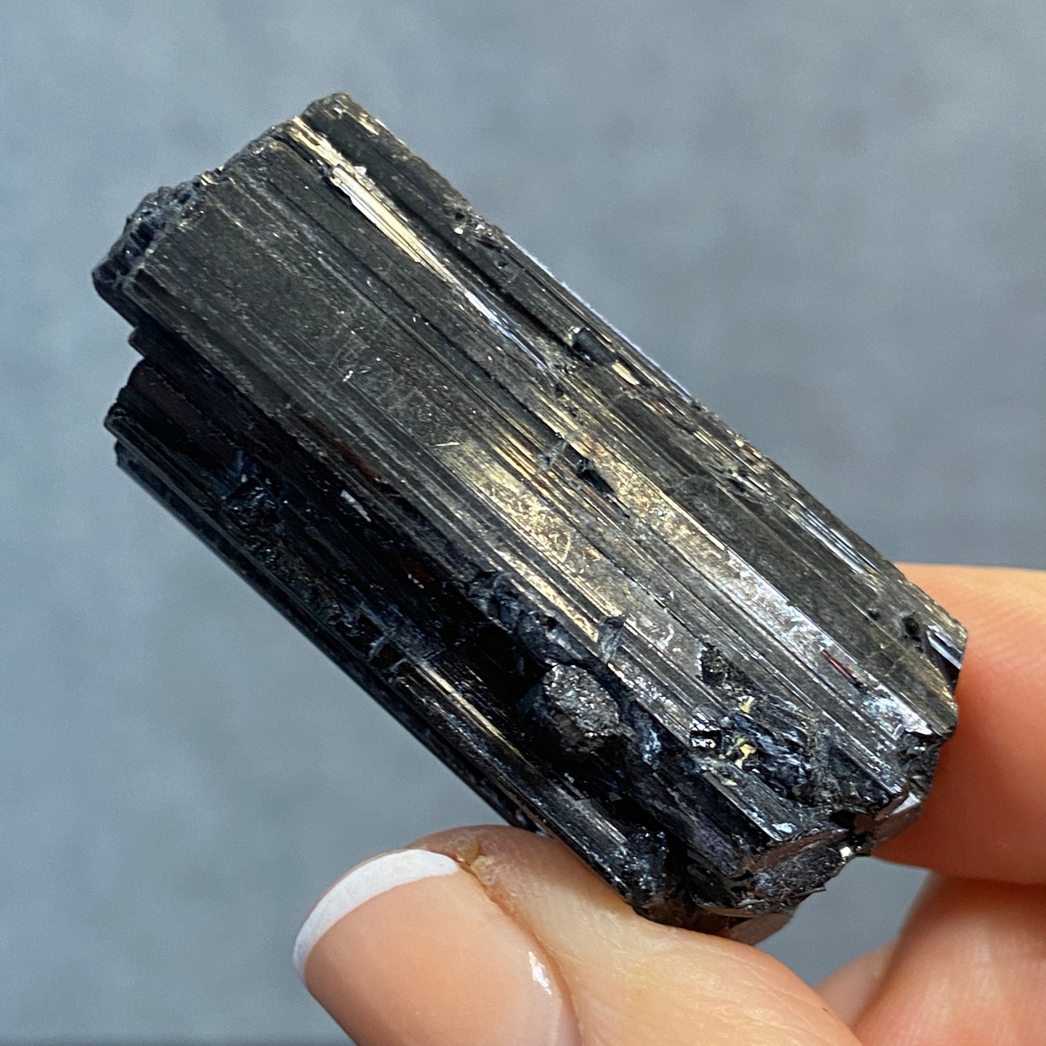 Black Tourmaline Rod – Namibia - Castle Rocks Cornwall