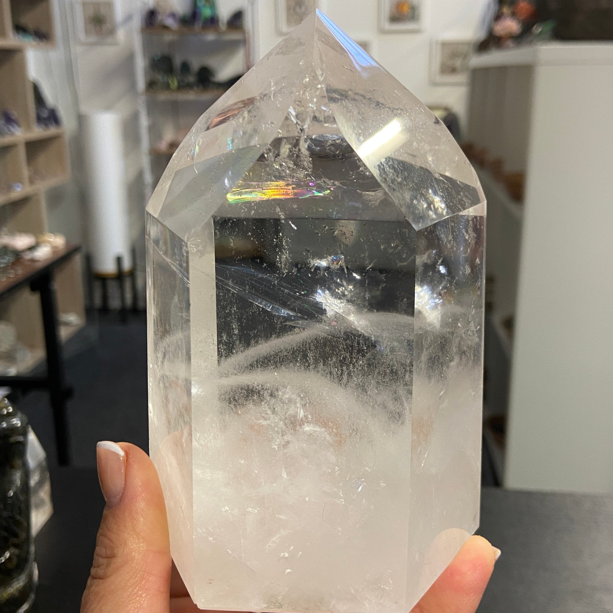 Clear Quartz DOW Crystal Tower – Brazil - Castle Rocks Cornwall