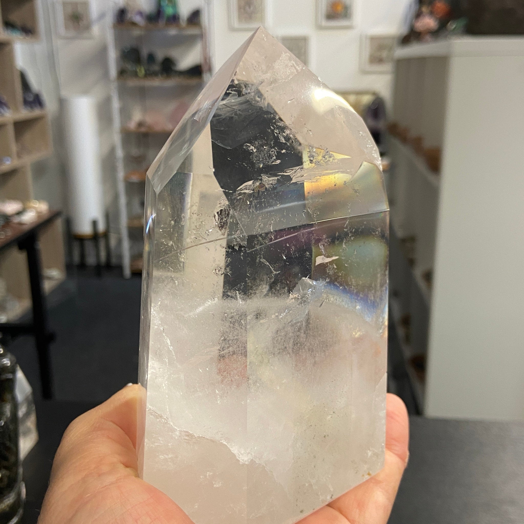Clear Quartz DOW Crystal Tower – Brazil - Castle Rocks Cornwall