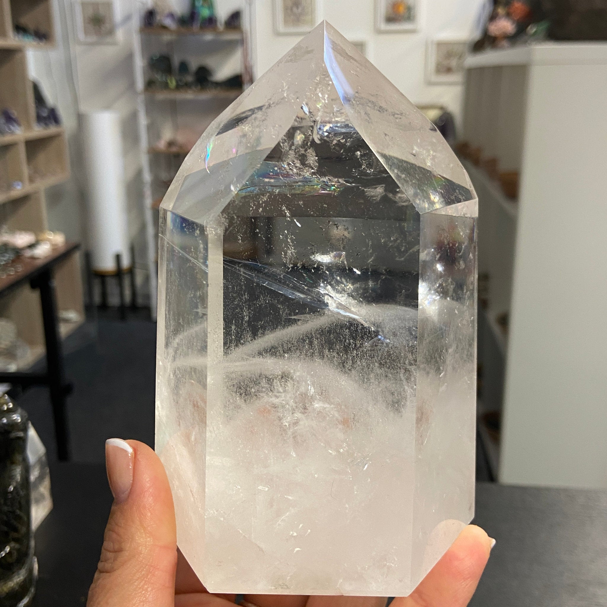 Clear Quartz DOW Crystal Tower – Brazil - Castle Rocks Cornwall