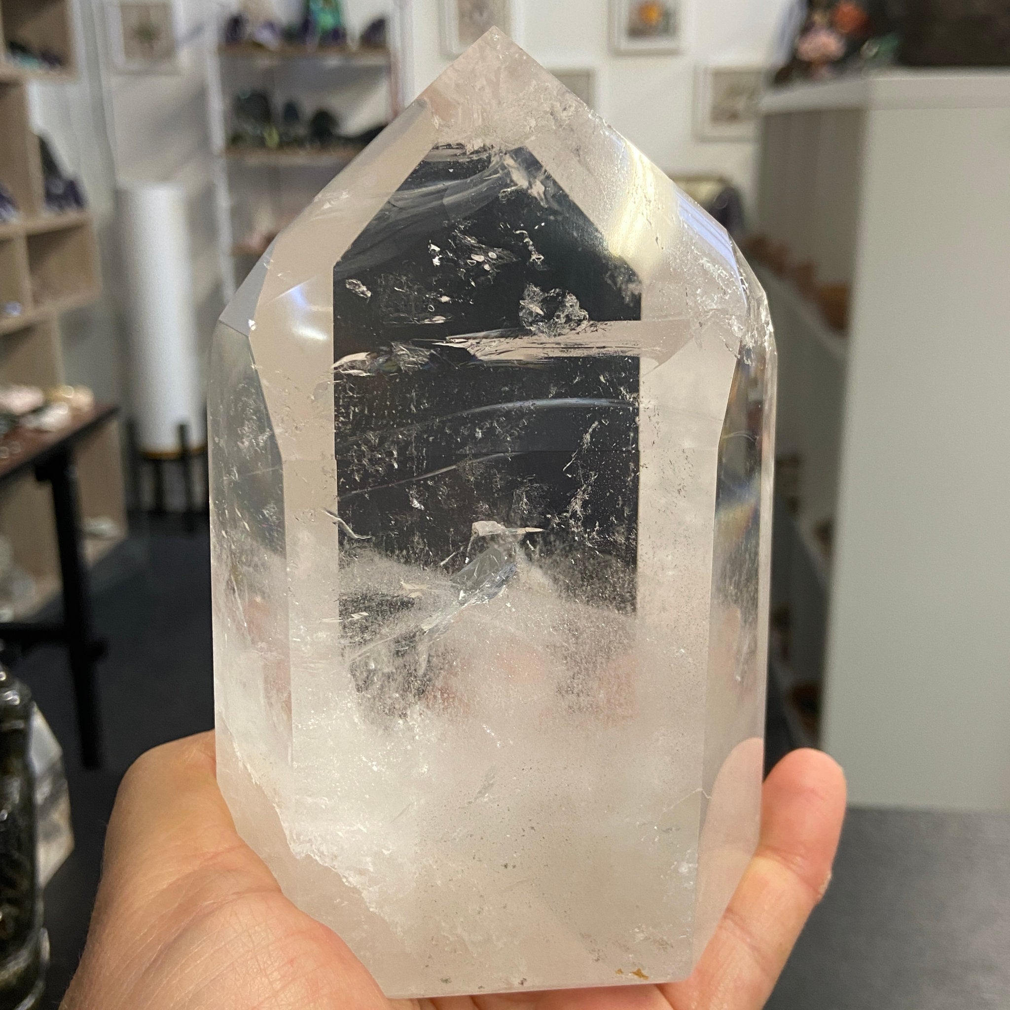 Clear Quartz DOW Crystal Tower – Brazil - Castle Rocks Cornwall