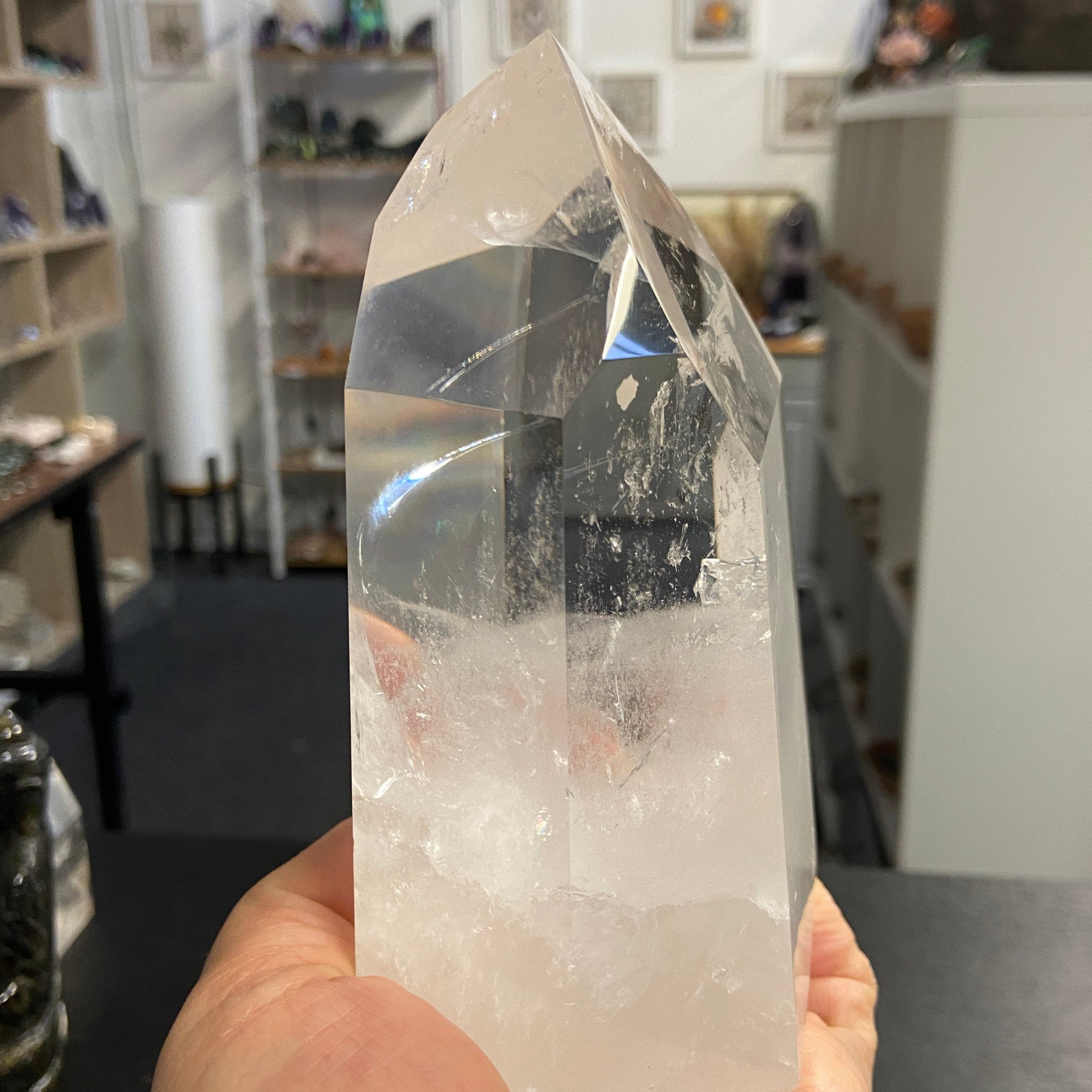 Clear Quartz DOW Crystal Tower – Brazil - Castle Rocks Cornwall