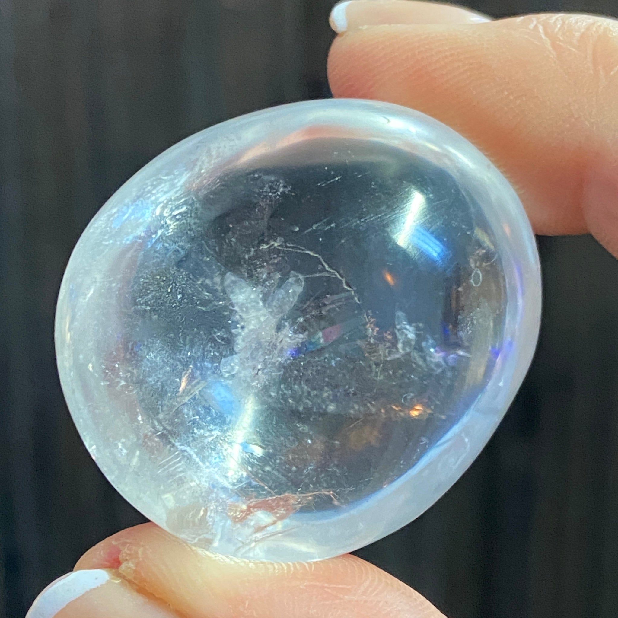 Clear Quartz Freeform with Rainbows - Madagascar - Castle Rocks Cornwall