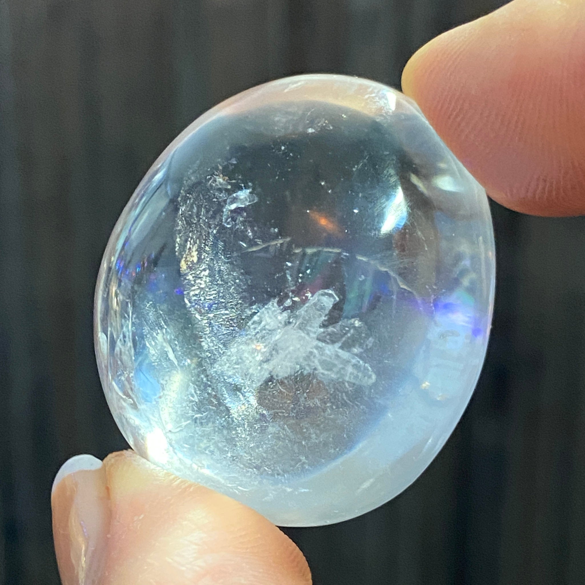 Clear Quartz Freeform with Rainbows - Madagascar - Castle Rocks Cornwall