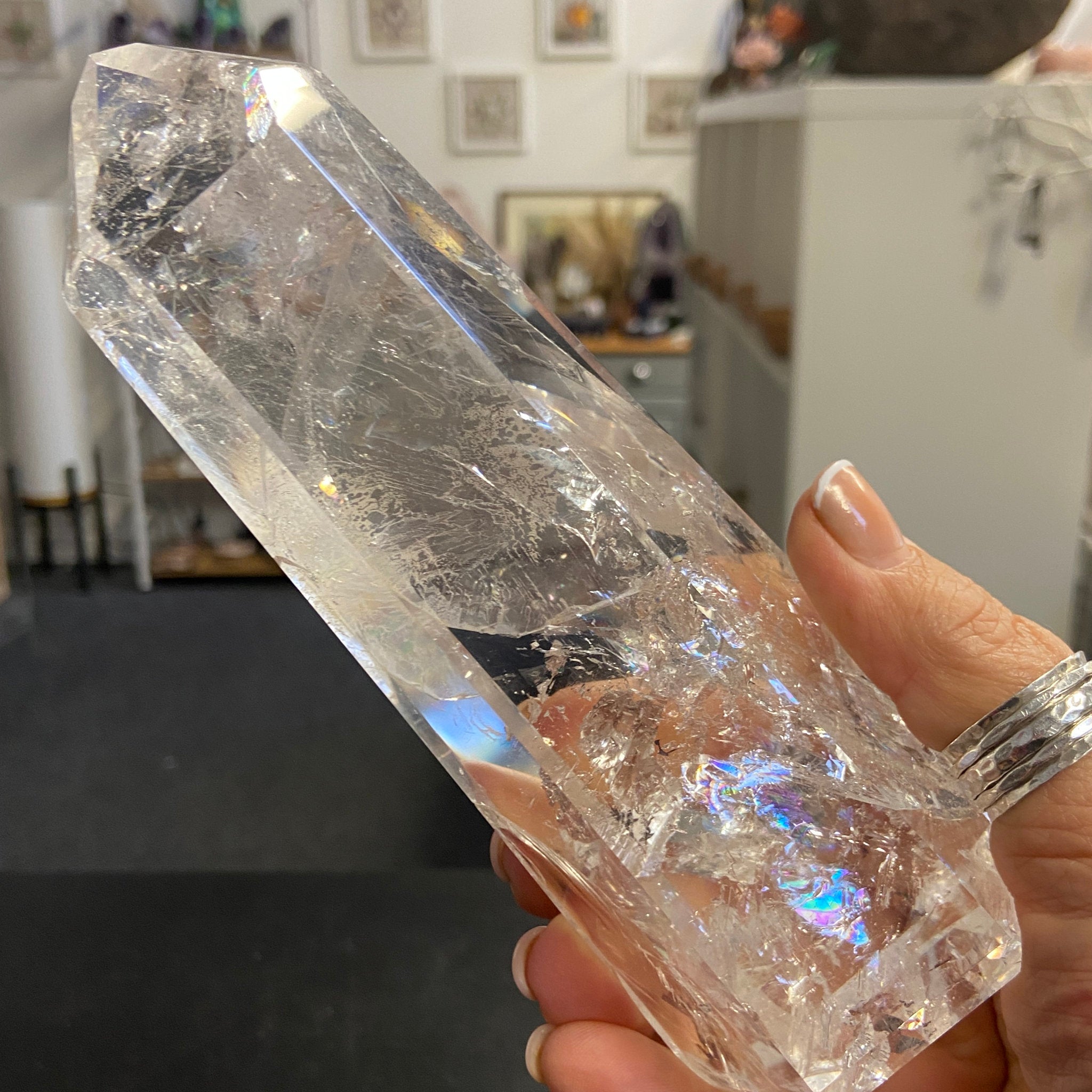 Clear Quartz Generator Tower – Brazil - Castle Rocks Cornwall