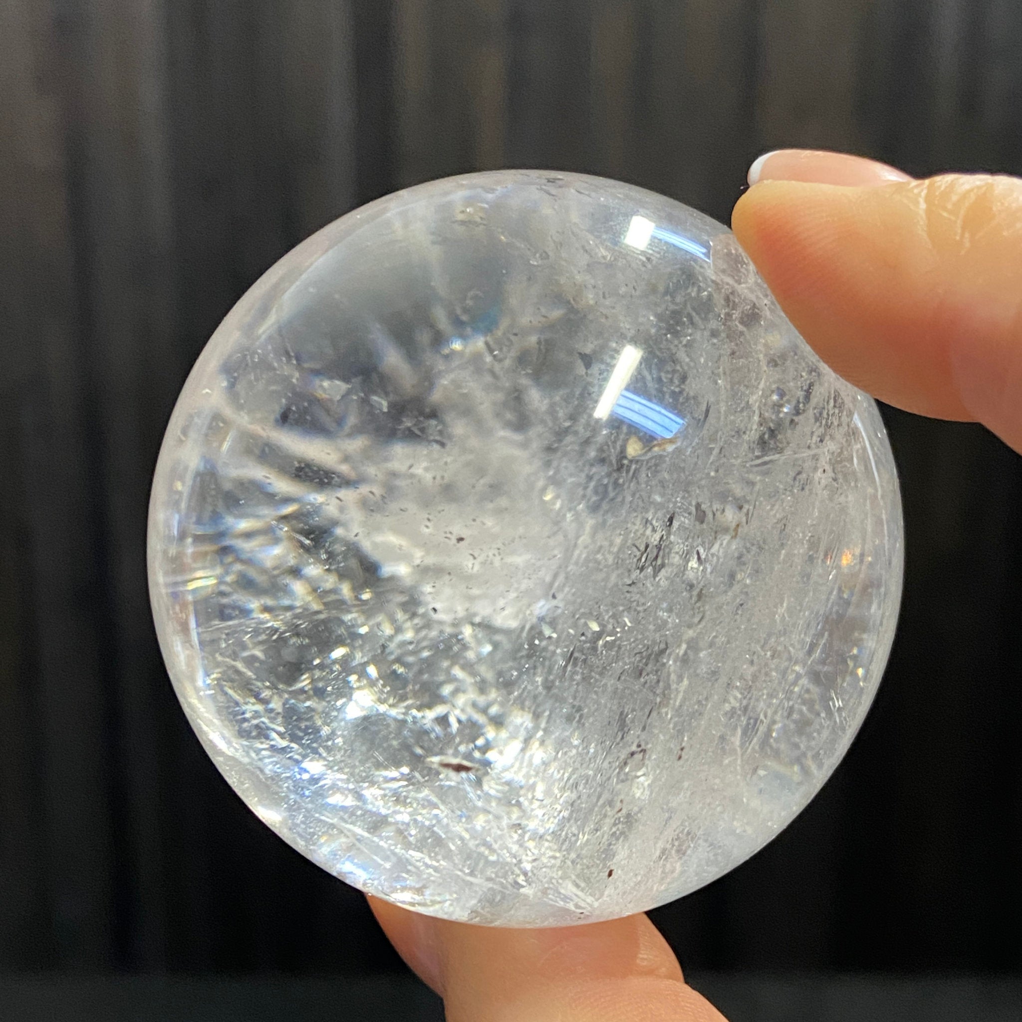 Clear Quartz Sphere - Madagascar - Castle Rocks Cornwall