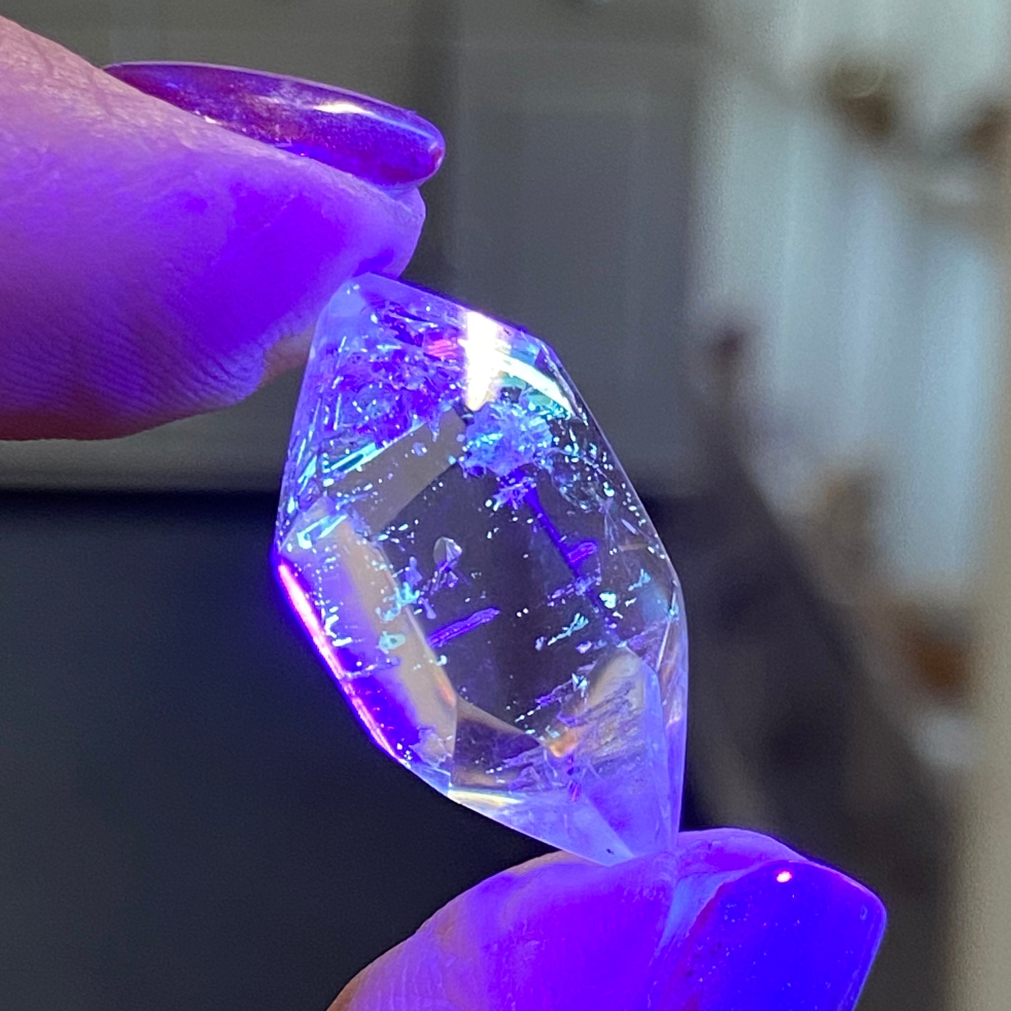 Firefly Quartz – Double Terminated Enhydro Quartz - Castle Rocks Cornwall