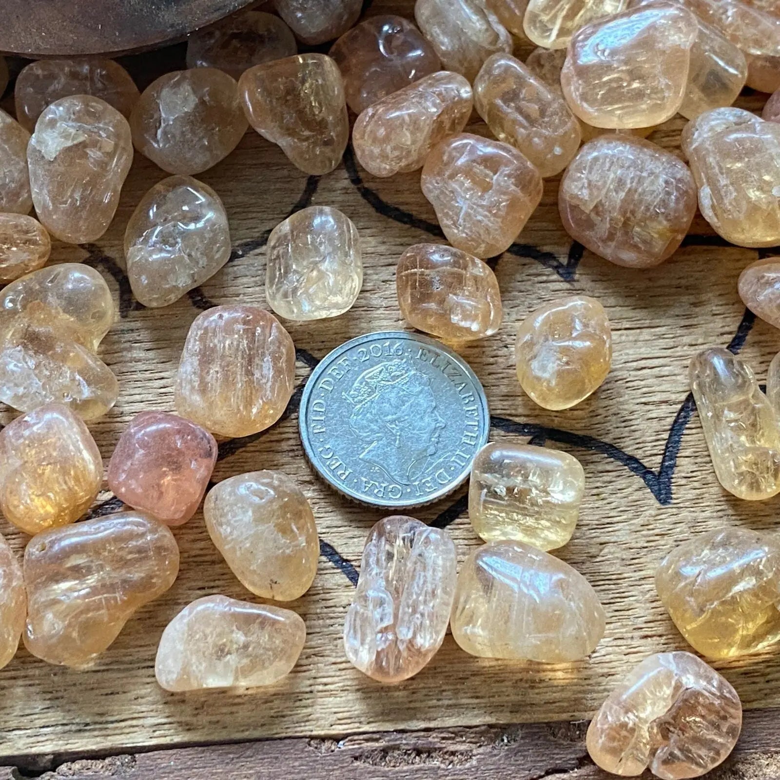 Imperial Topaz Tumble Stones Castle Rocks Cornwall