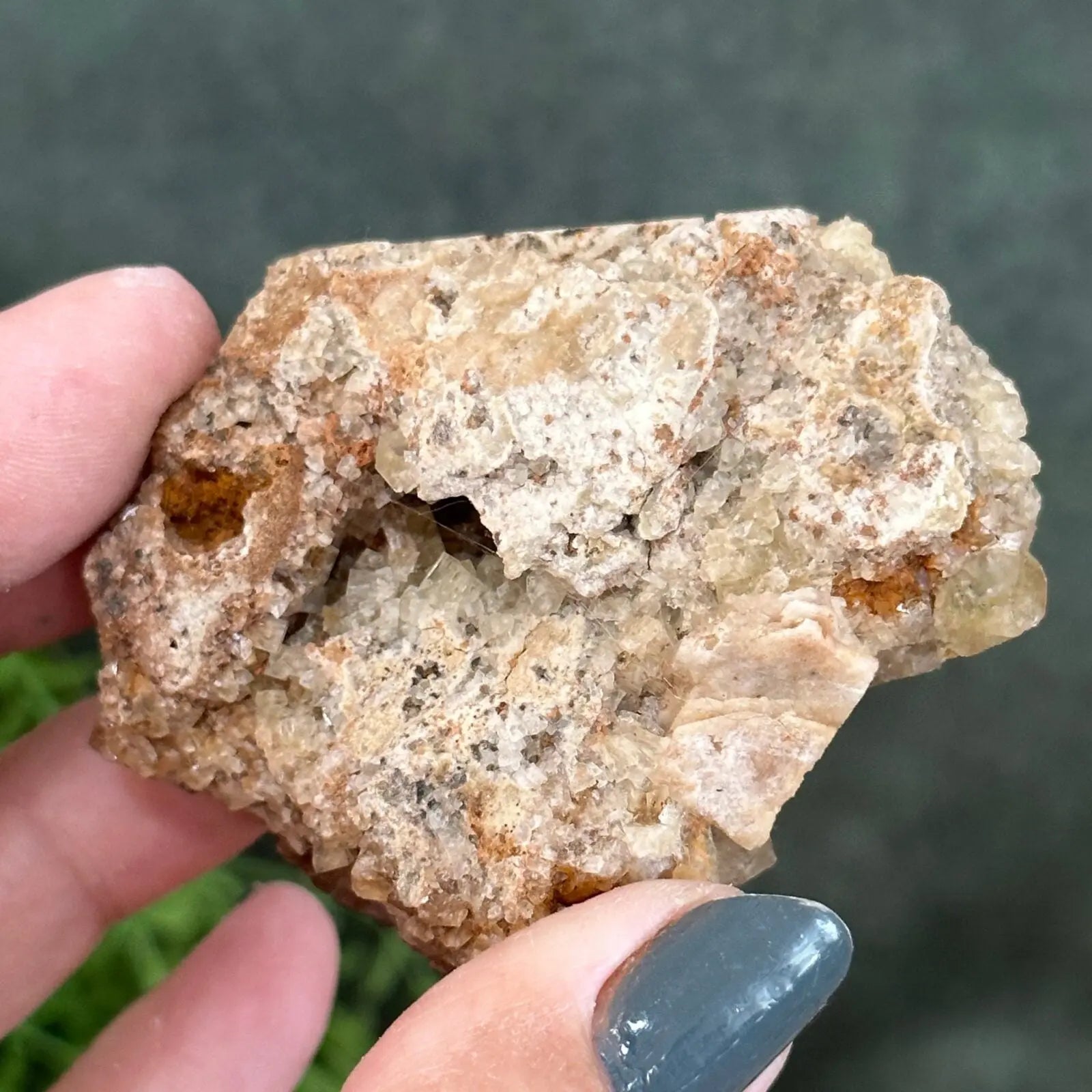 Golden Fluorite cluster Castle Rocks Cornwall
