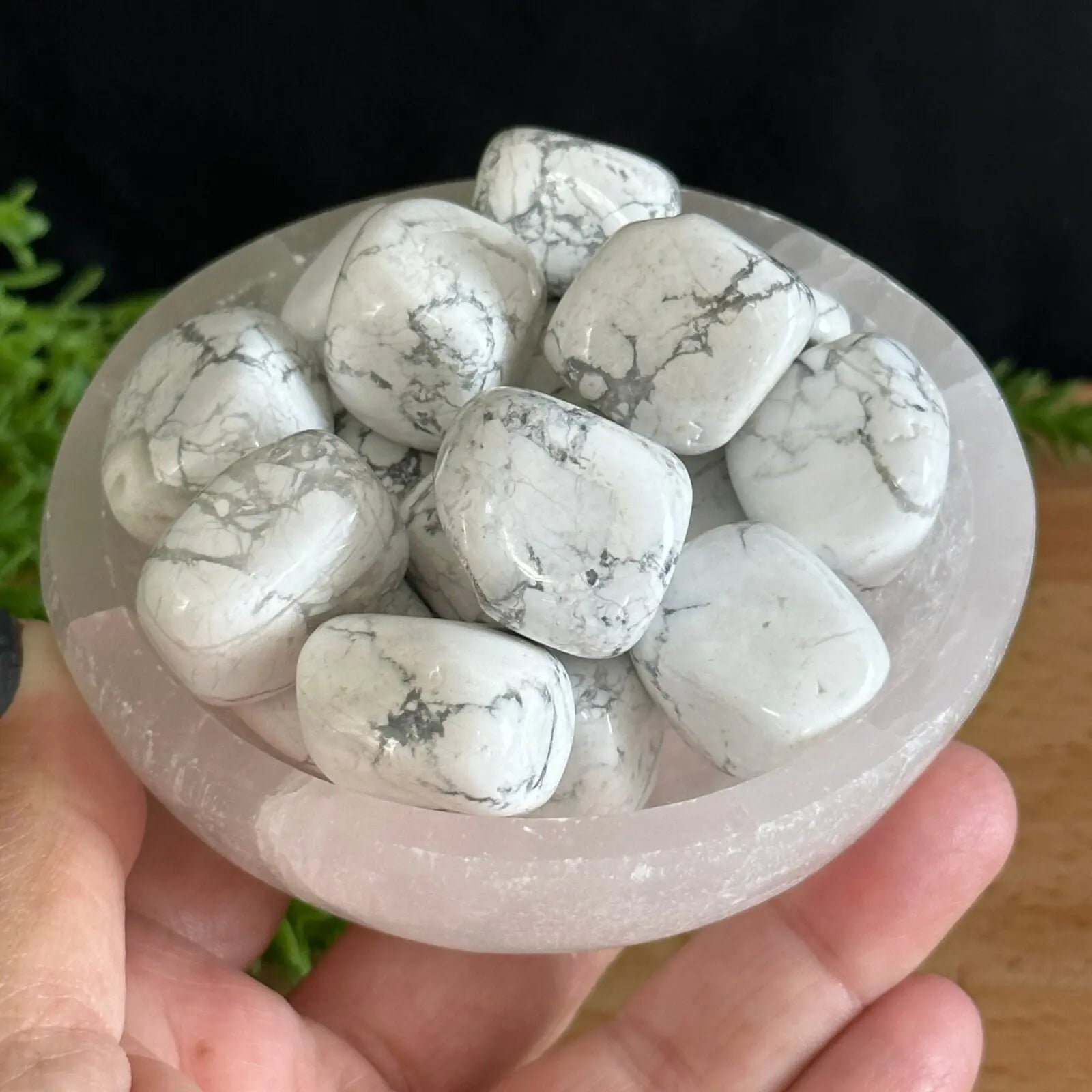 Howlite Tumbled Stones Castle Rocks Cornwall