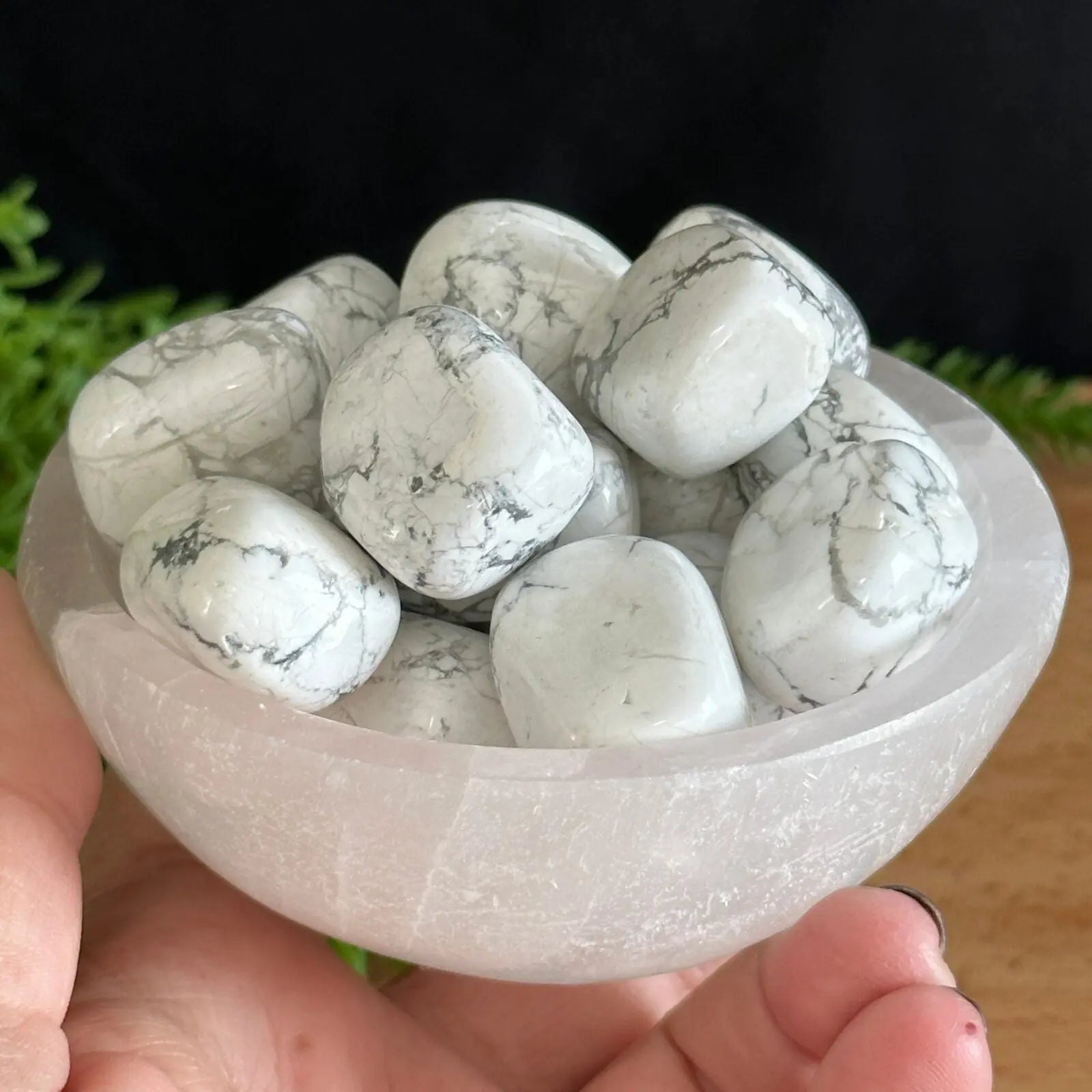 Howlite Tumbled Stones Castle Rocks Cornwall