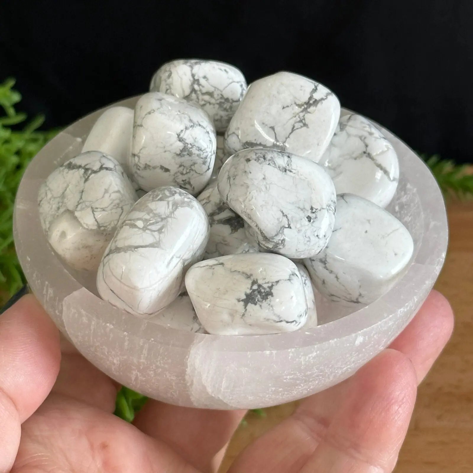 Howlite Tumbled Stones Castle Rocks Cornwall