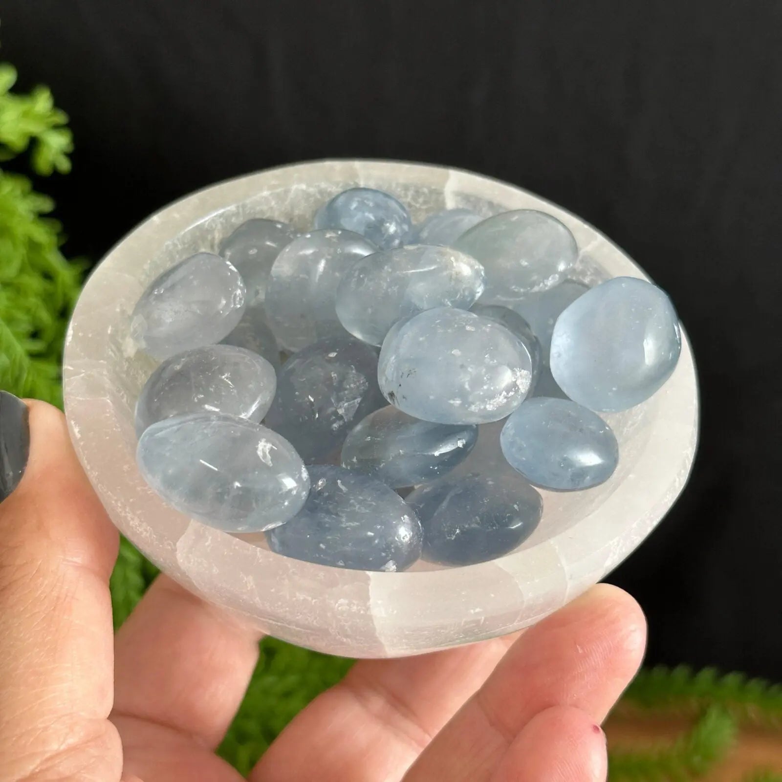 Celestite Tumbled Stones Castle Rocks Cornwall