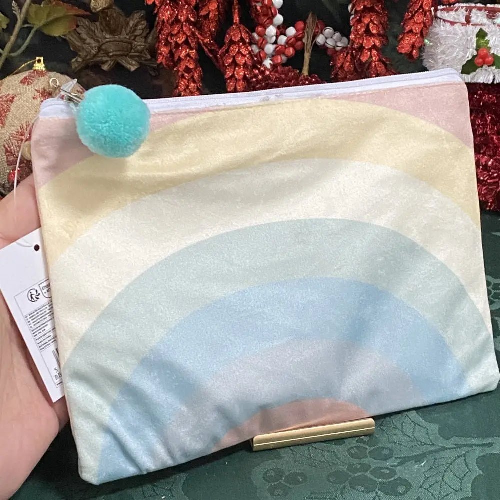 Luxury Velvet Rainbow Bag Castle Rocks Cornwall