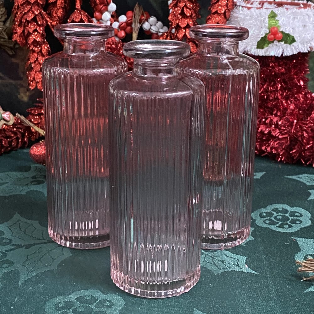 Dusky Pink Glass Vase