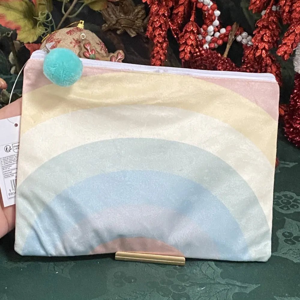 Luxury Velvet Rainbow Bag Castle Rocks Cornwall