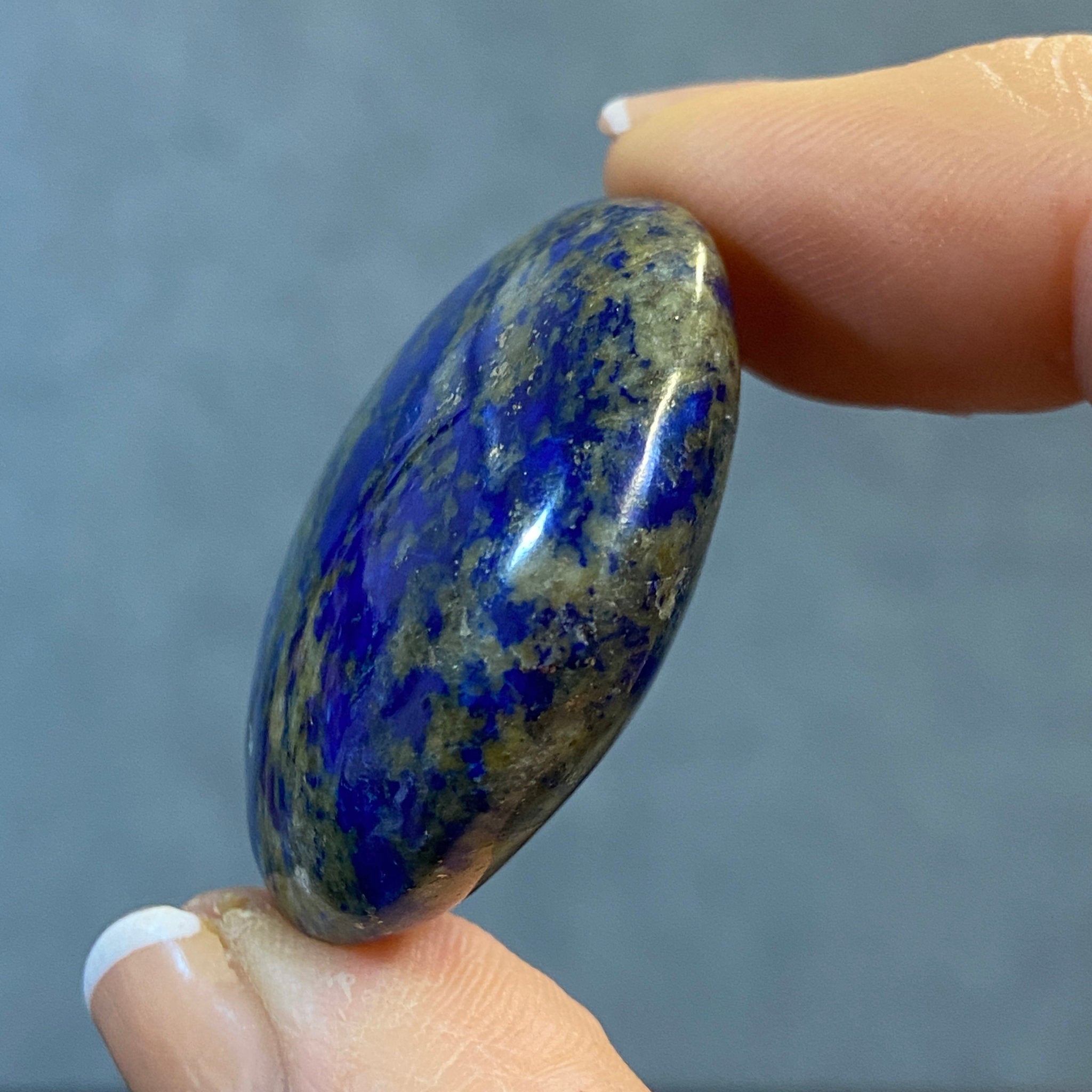 Lapis Lazuli Palmstone from Mine 4 – Afghanistan - Castle Rocks Cornwall