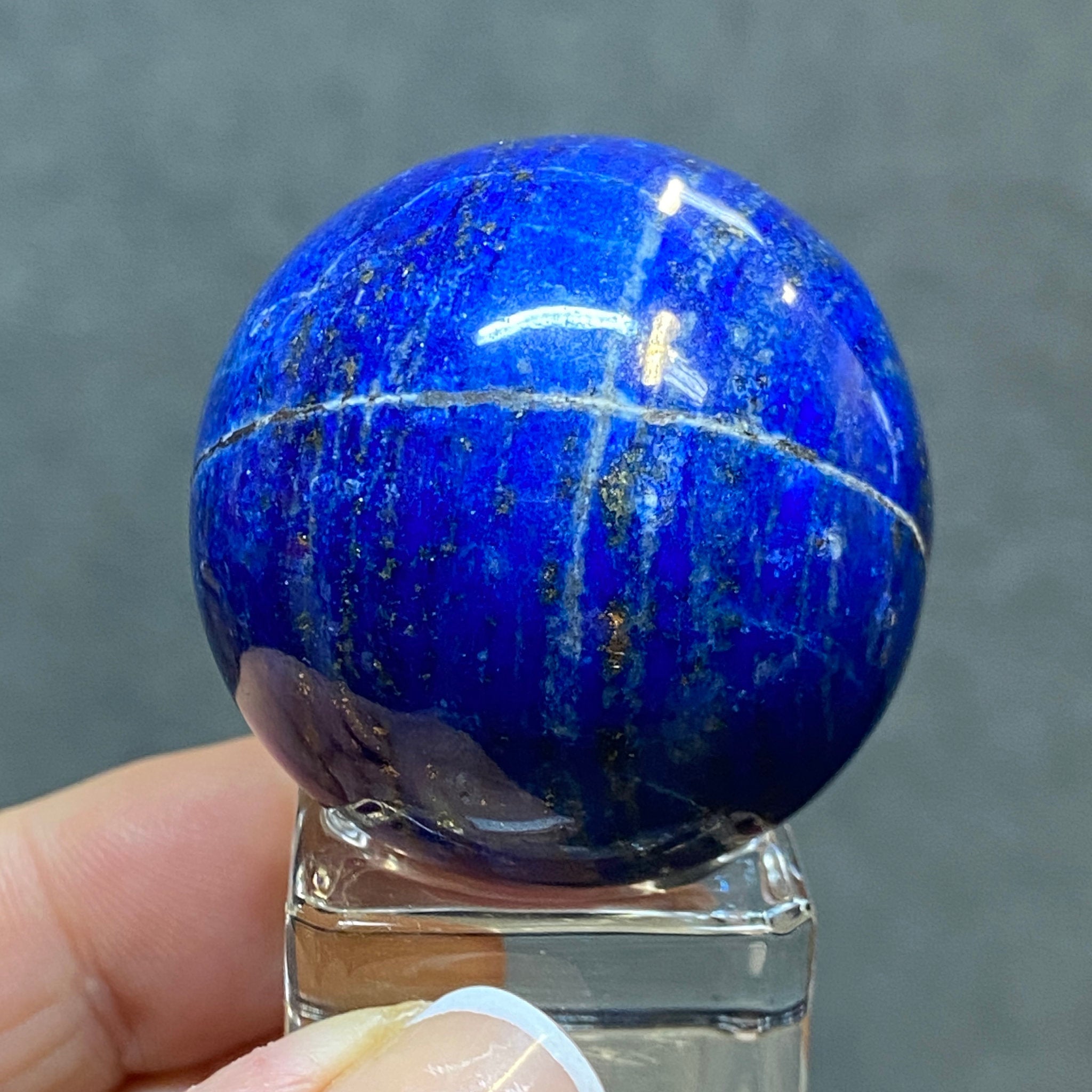 Lapis Lazuli Sphere from Mine 4 – Afghanistan - Castle Rocks Cornwall
