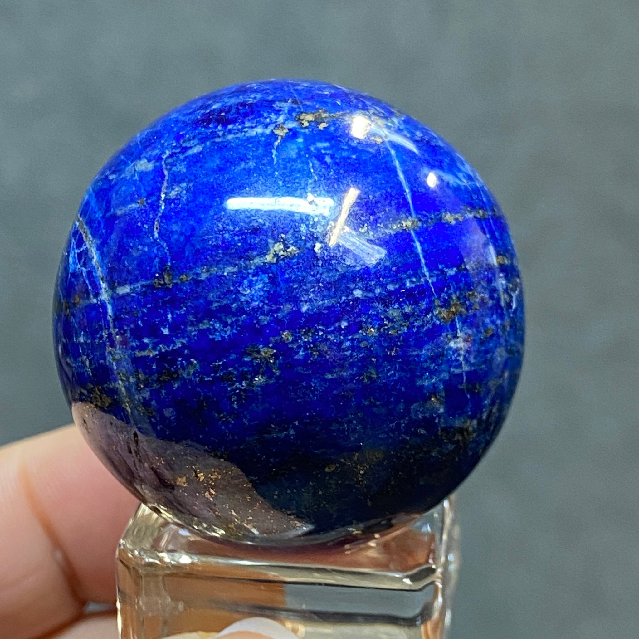 Lapis Lazuli Sphere from Mine 4 – Afghanistan - Castle Rocks Cornwall