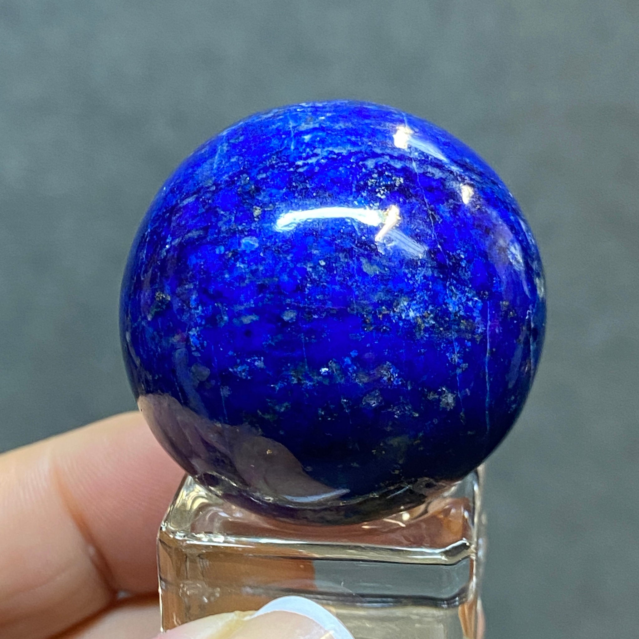 Lapis Lazuli Sphere from Mine 4 – Afghanistan - Castle Rocks Cornwall