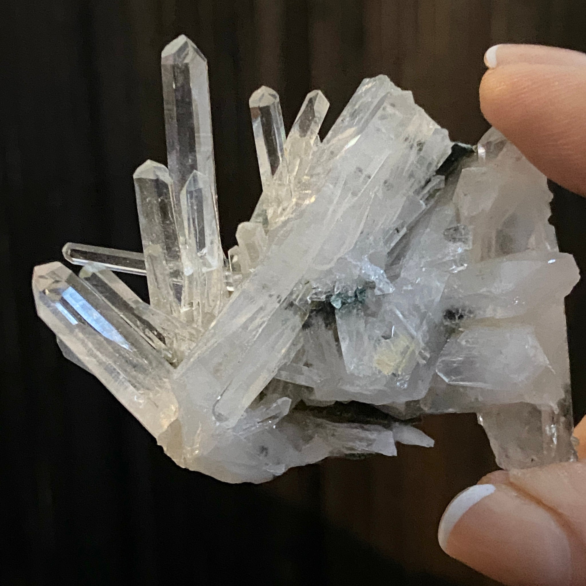 Lemurian Needle Quartz Cluster from Colombia - Castle Rocks Cornwall